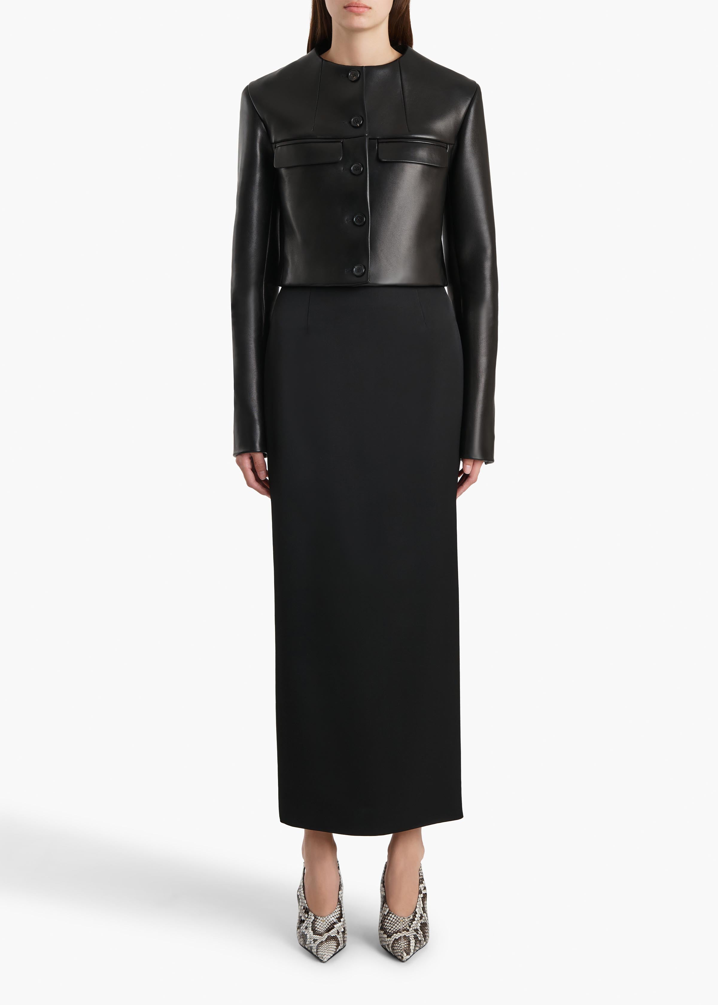 Roto Jacket in Black Leather