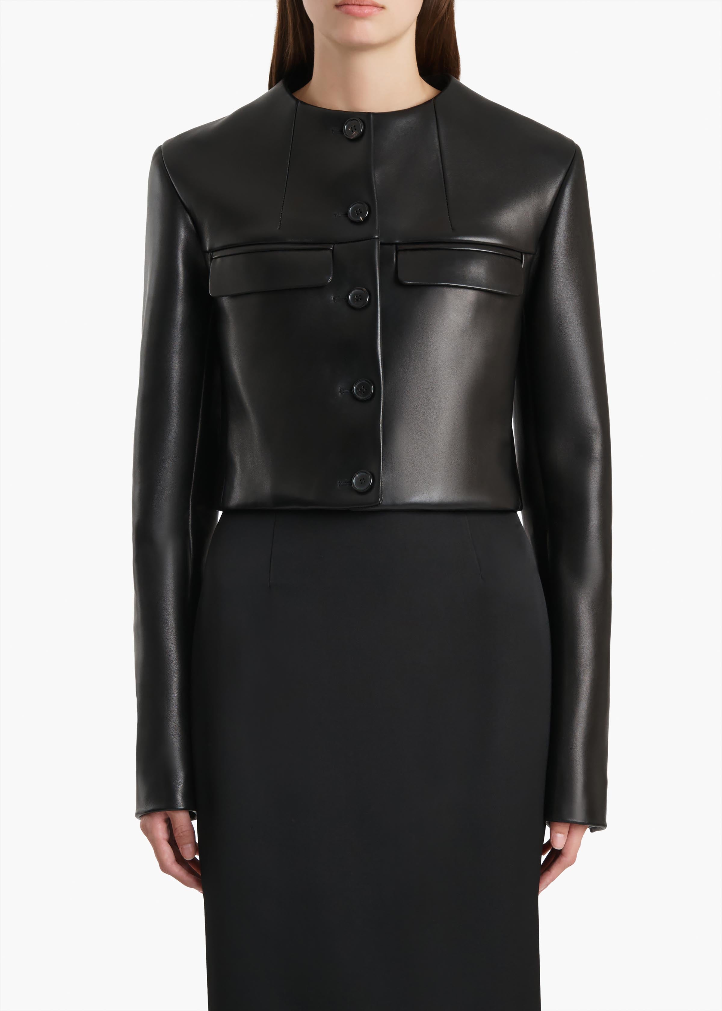 Roto Jacket in Black Leather