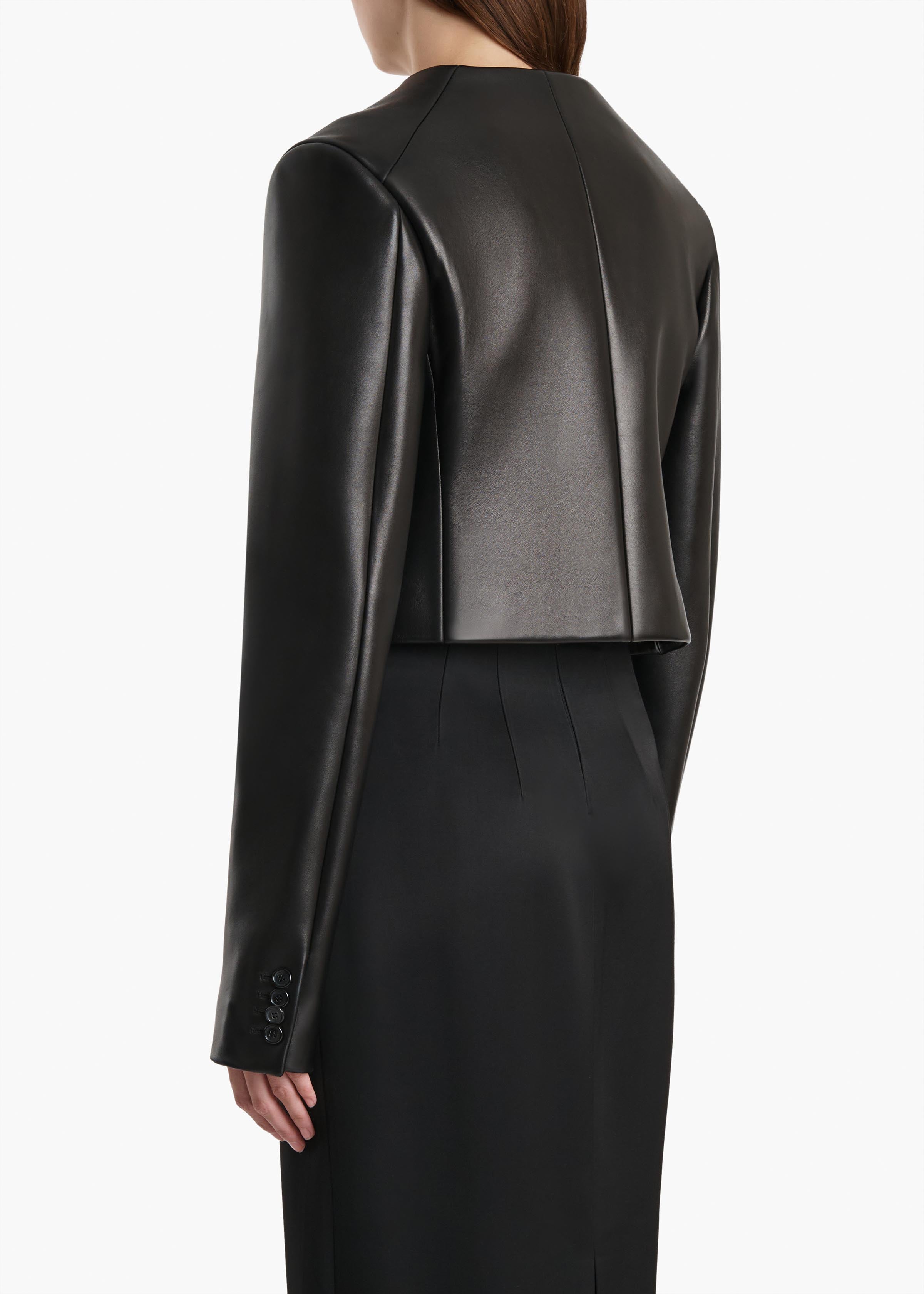 Roto Jacket in Black Leather