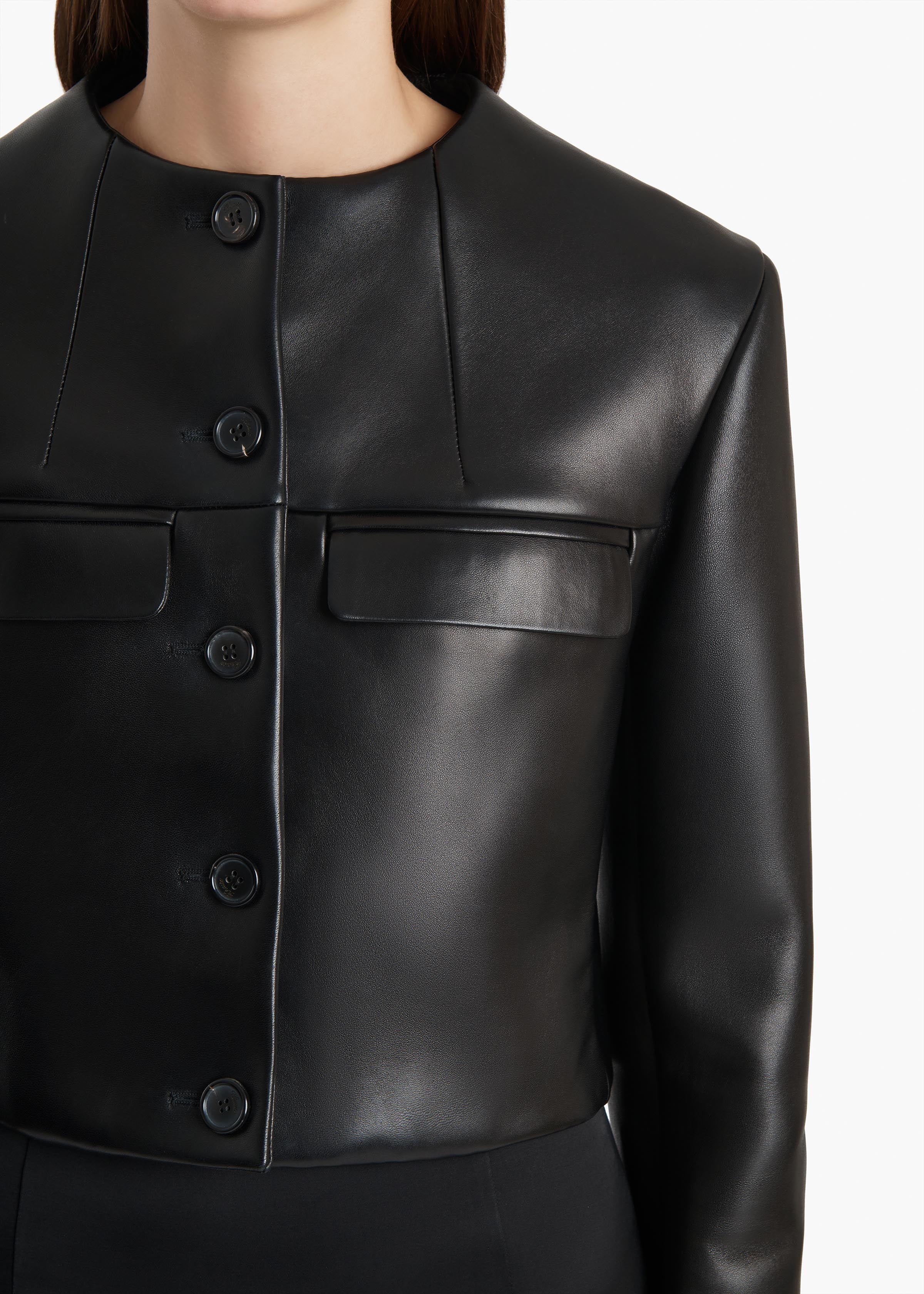 Roto Jacket in Black Leather