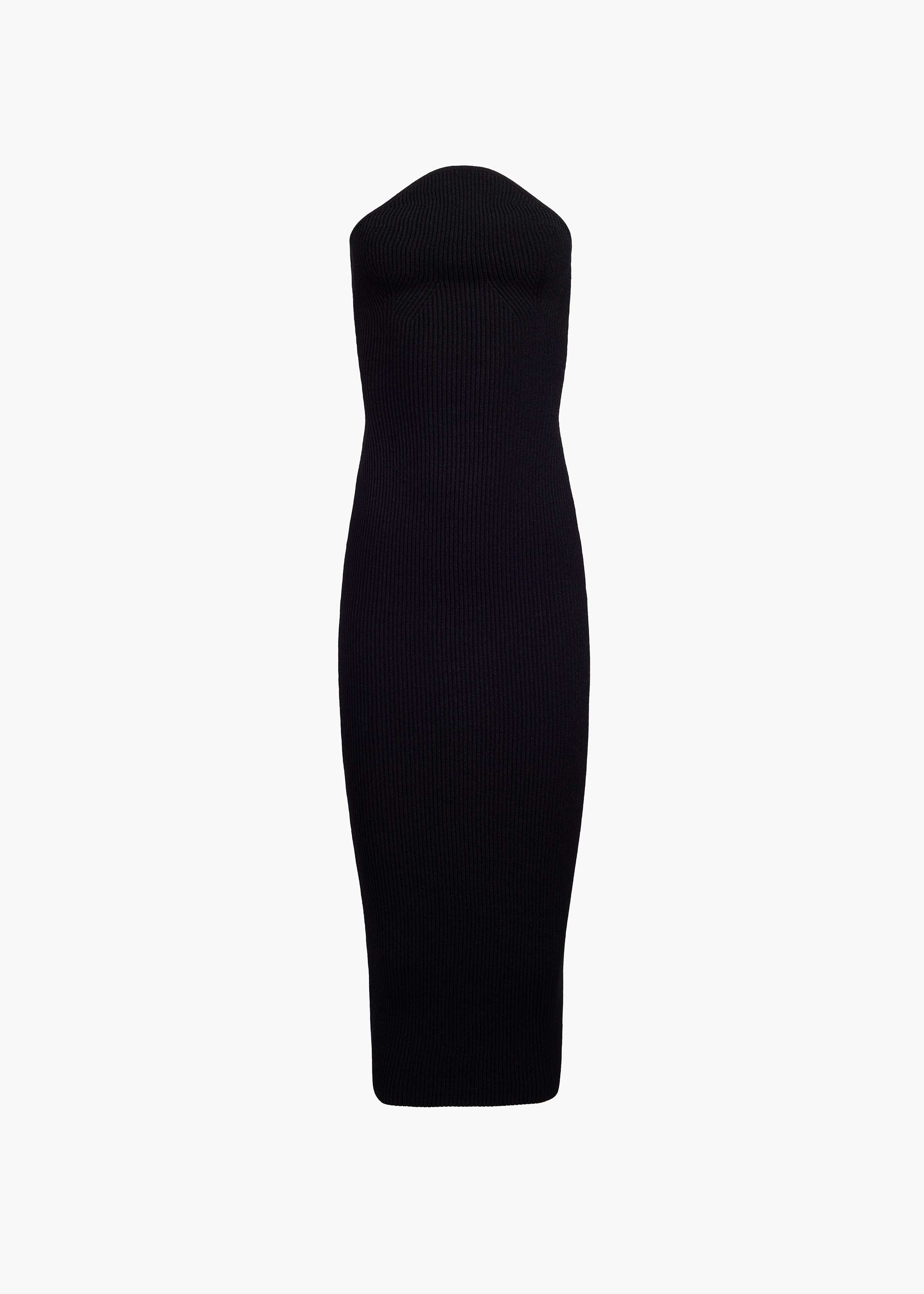 RUMER DRESS IN BLACK FLAT VIEW