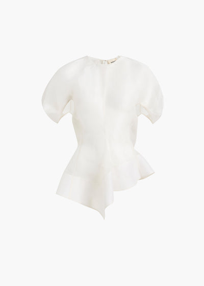 RUMI TOP CHALK CLOUD SILK 24893031 168 GHOST