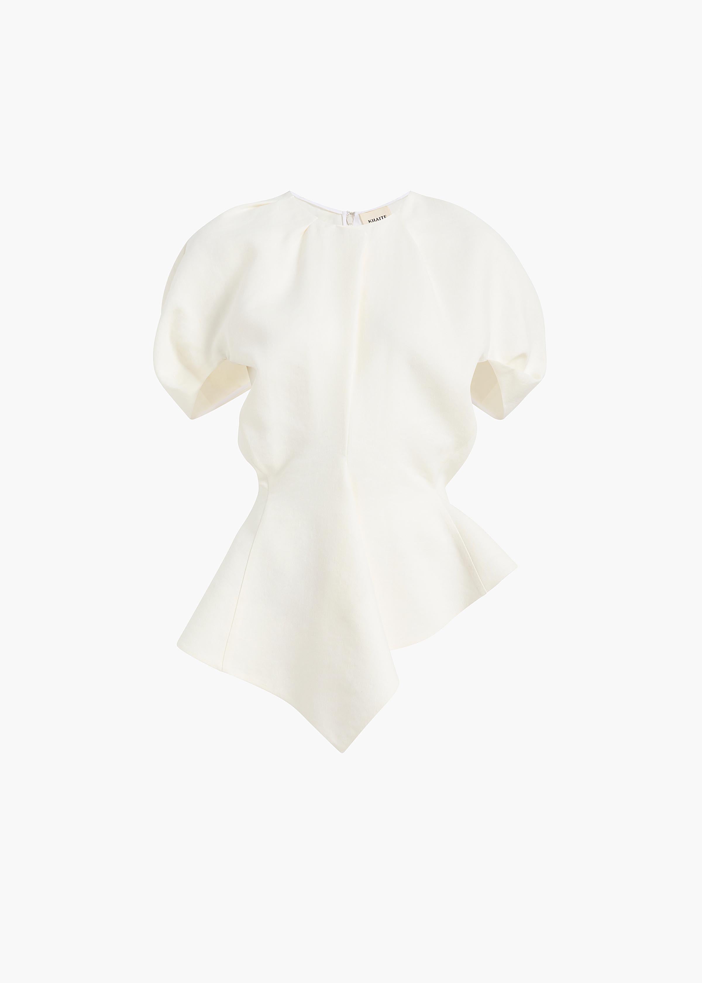 RUMI TOP NATURAL LINEN SILK 2489230 121 GHOST