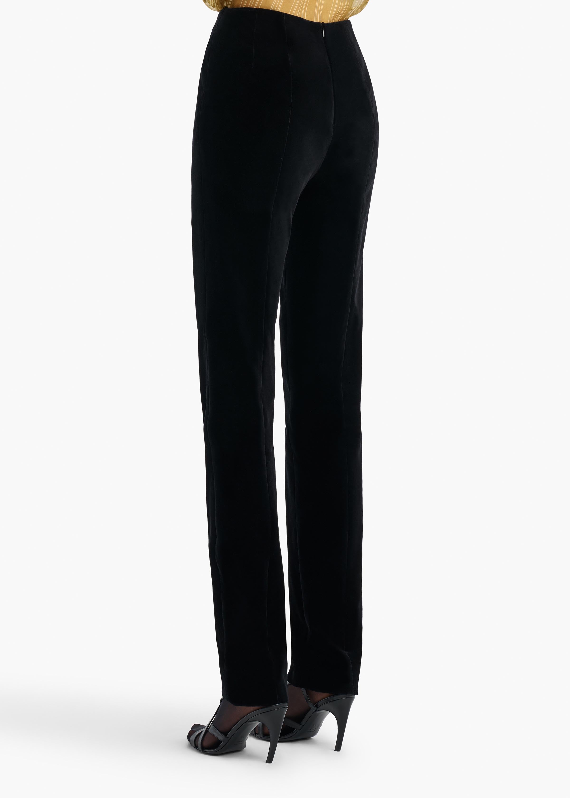 KHAITE  - Ryden Pant in Black Velvet
