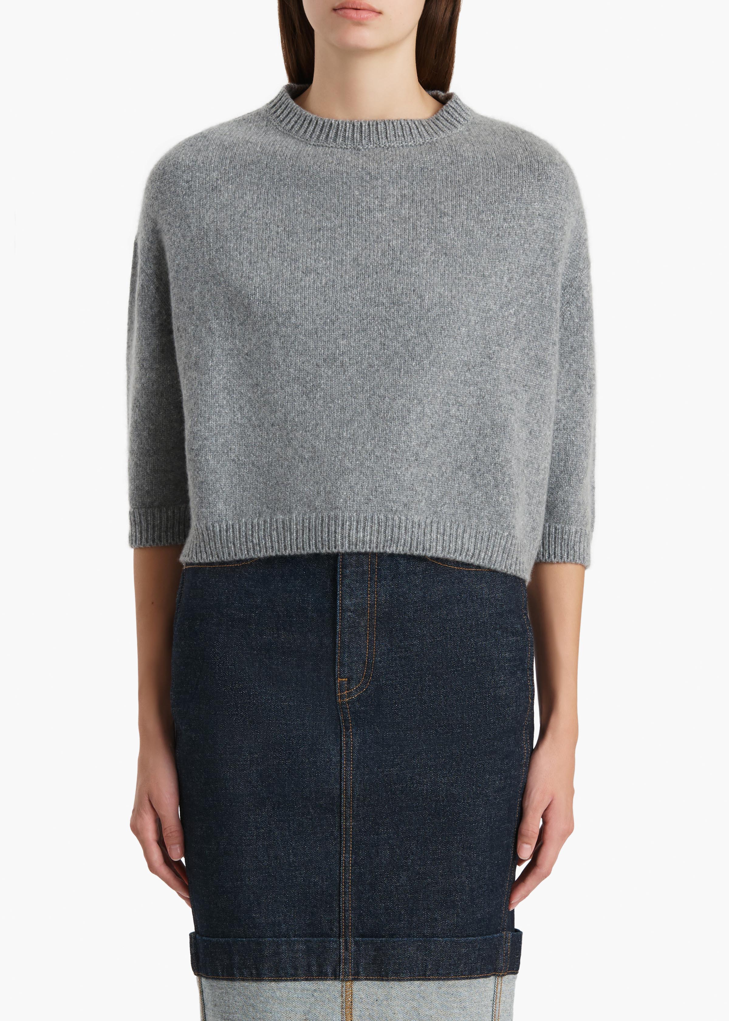 Sabina Sweater in Fog – KHAITE