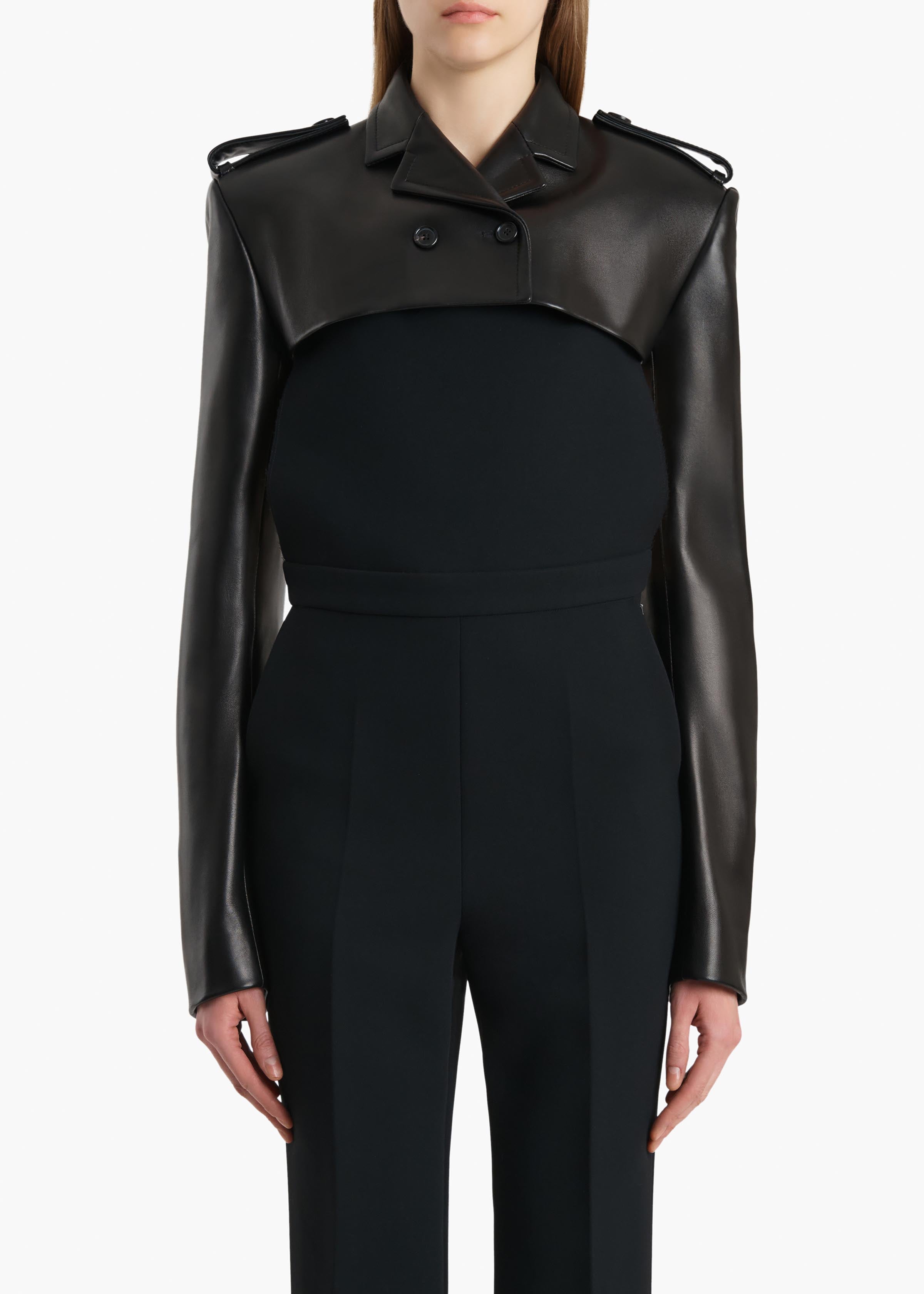 Sadran Jacket in Black Leather