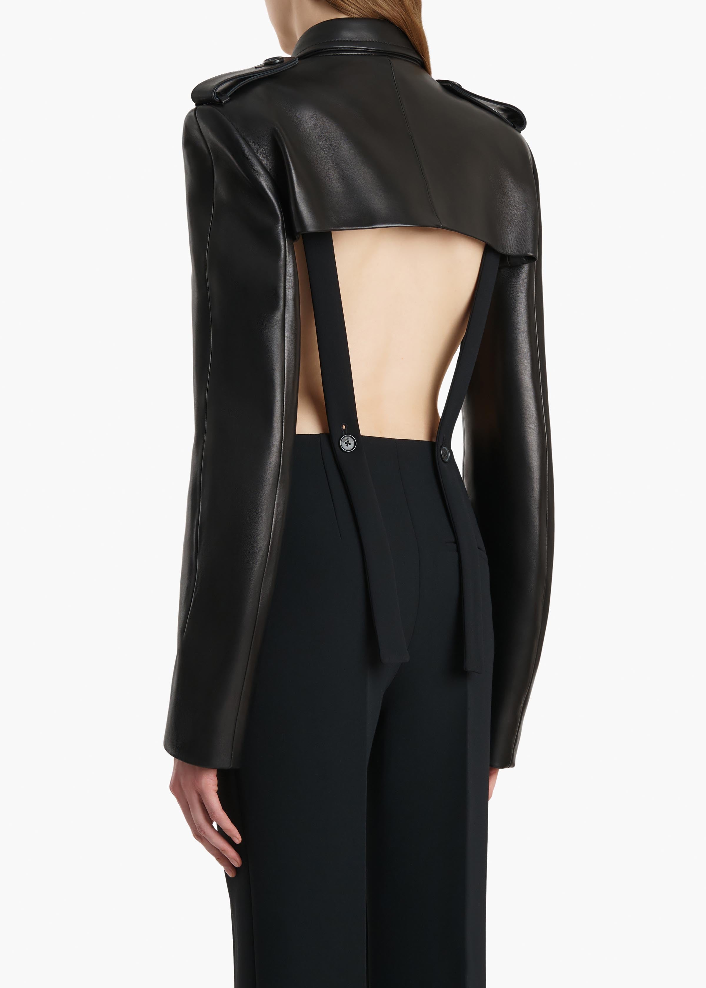 Sadran Jacket in Black Leather