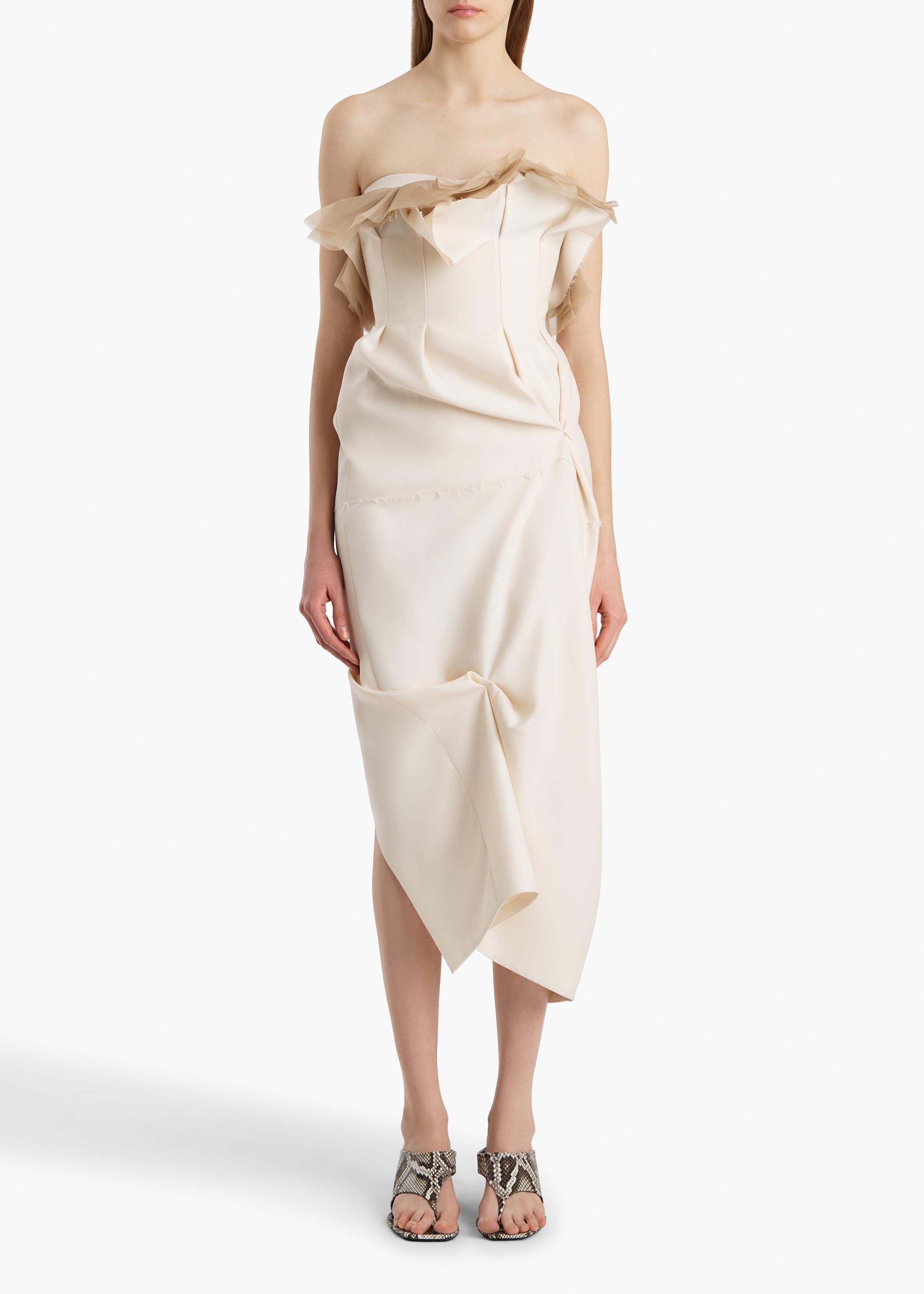 SALM DRESS CREAM 5610582 103 A STYLED