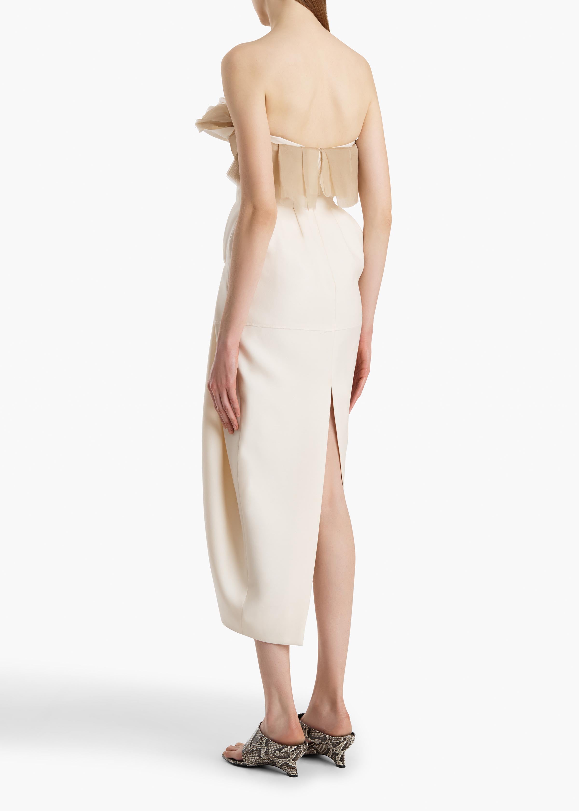 Salm Dress in Cream