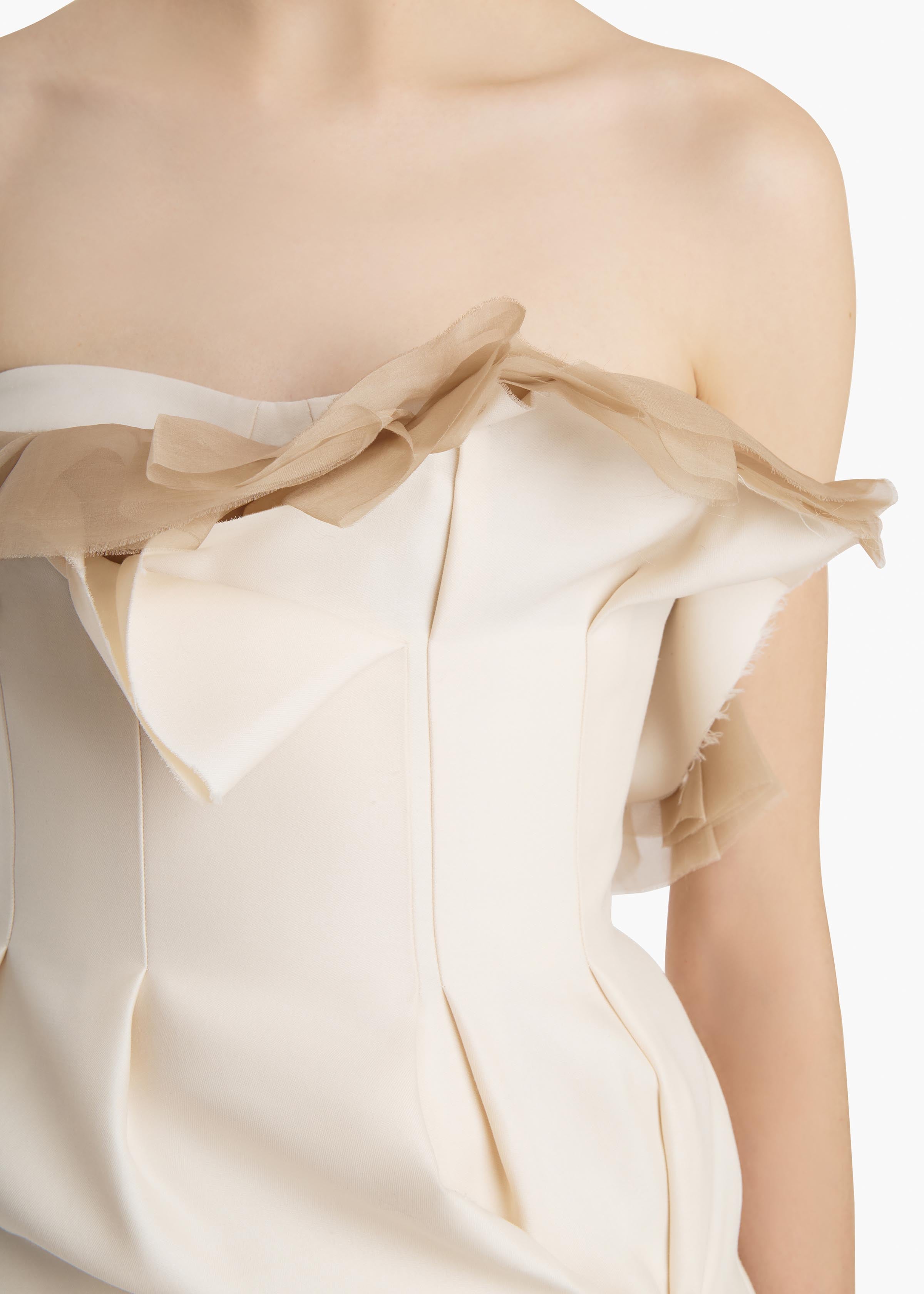 Salm Dress in Cream