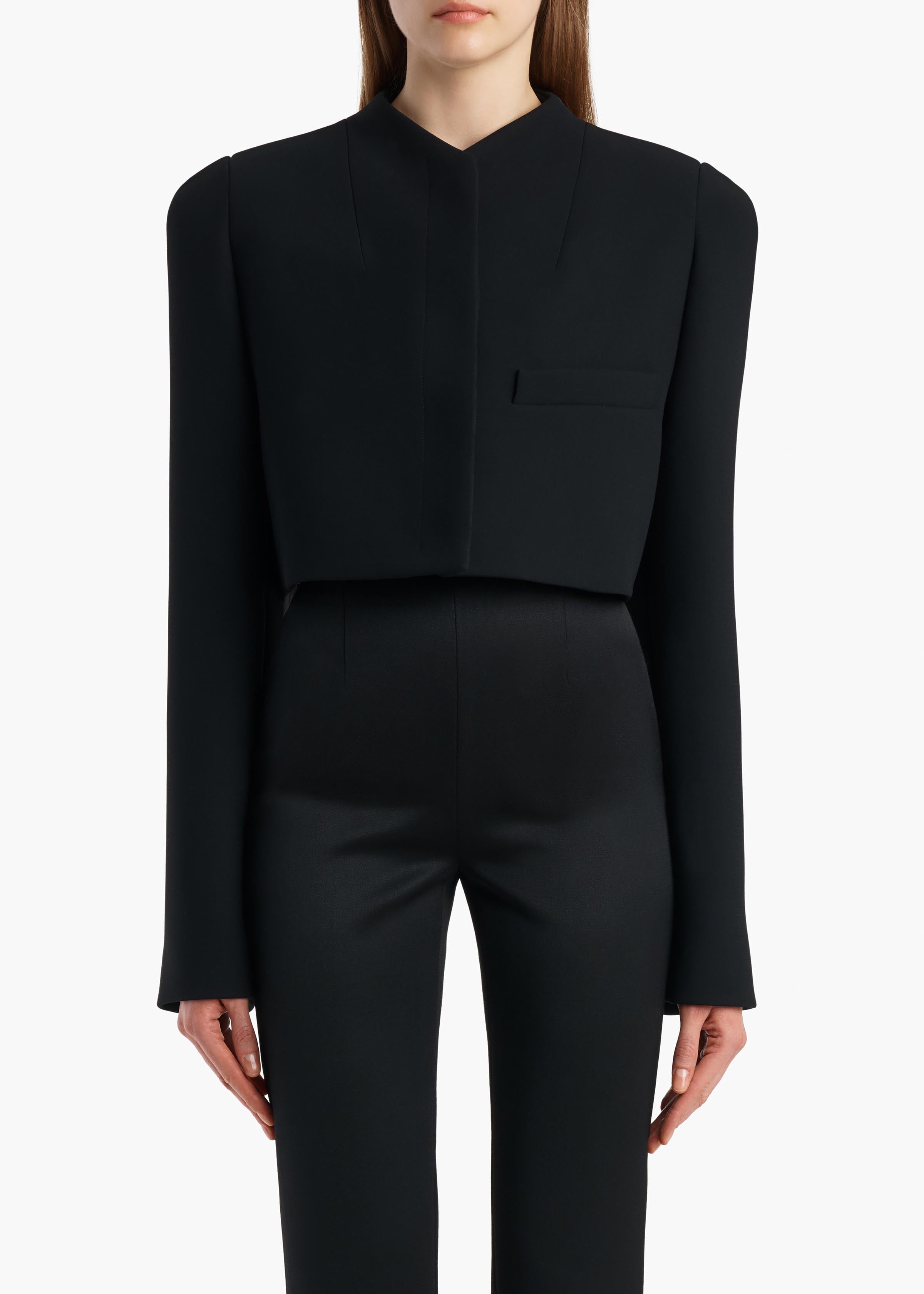 KHAITE  - Samo Jacket in Black Crepe