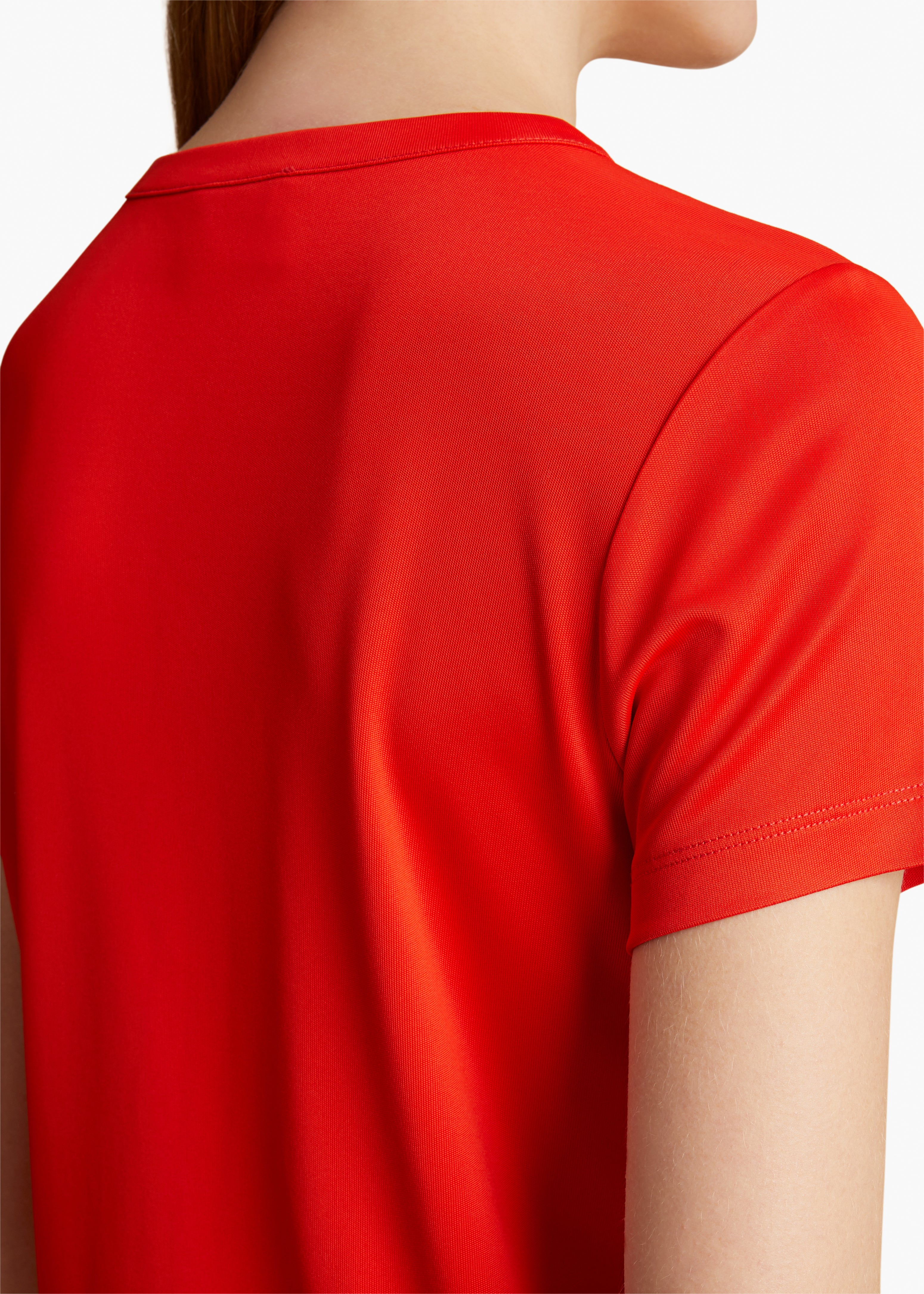 Samson T-Shirt in Fire Red DETAILED VIEW 2