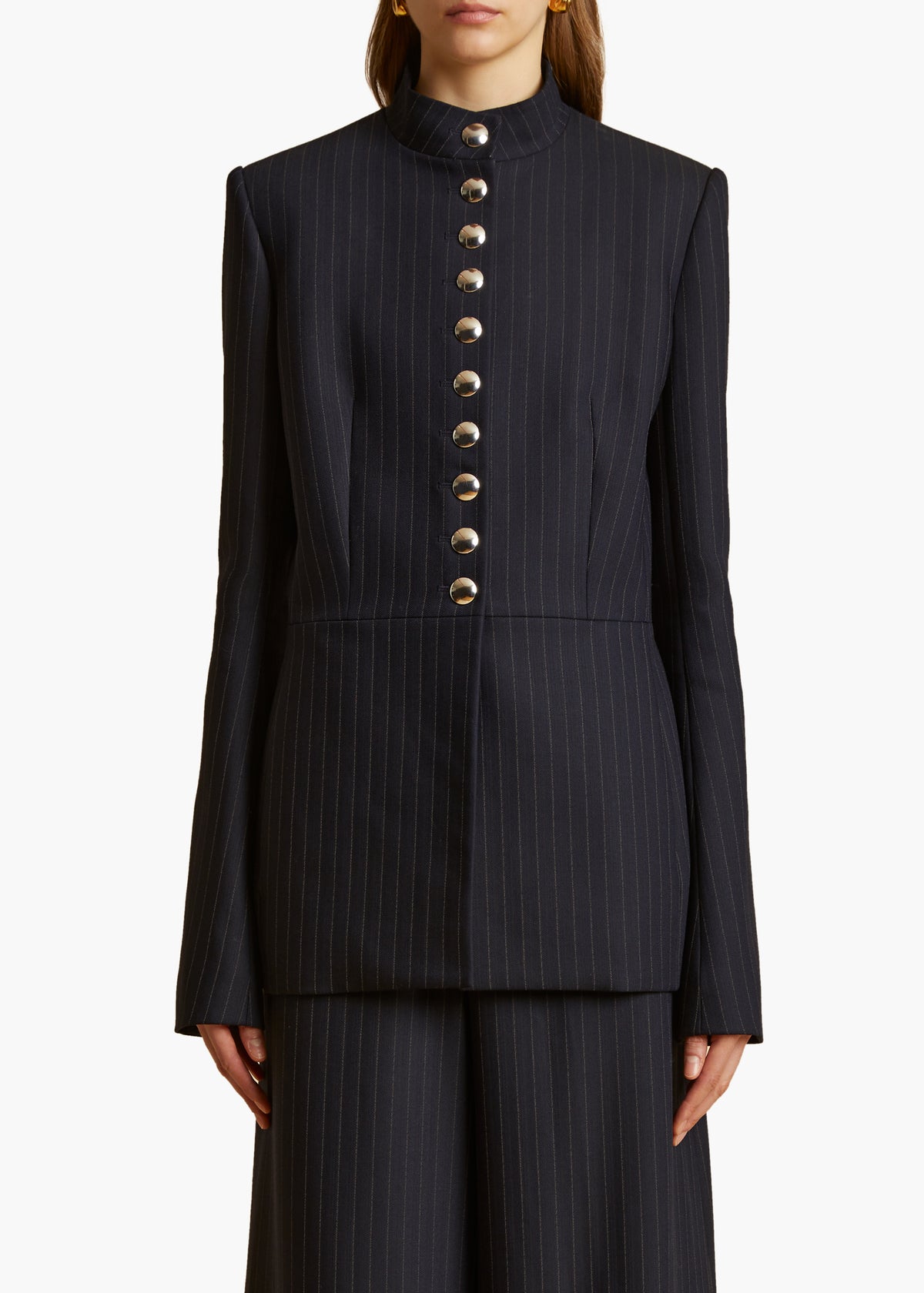 James & Lottie Basics Sam Sweatshirt, Navy Stripe