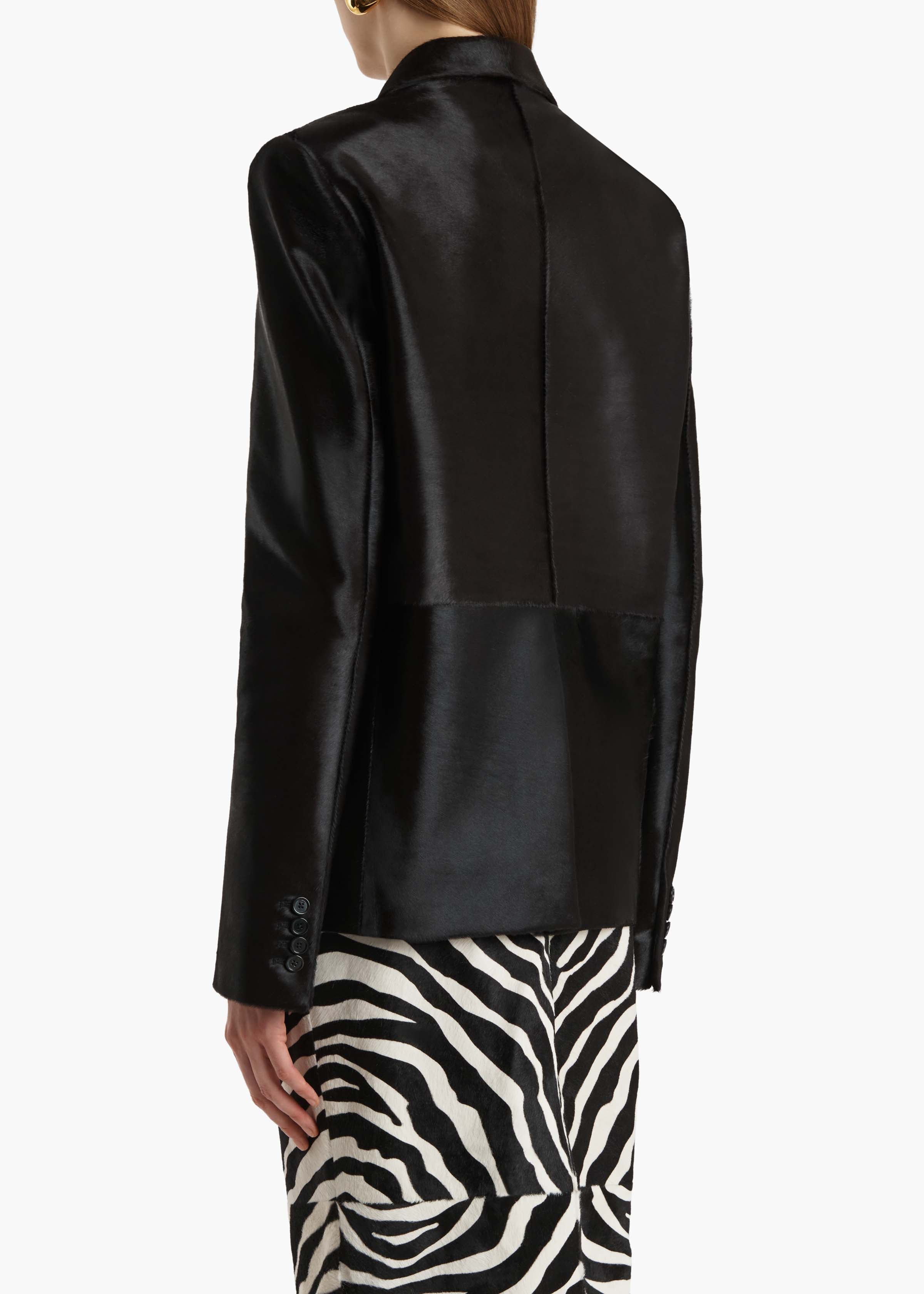 Saraphina Jacket in Chocolate Haircalf – KHAITE