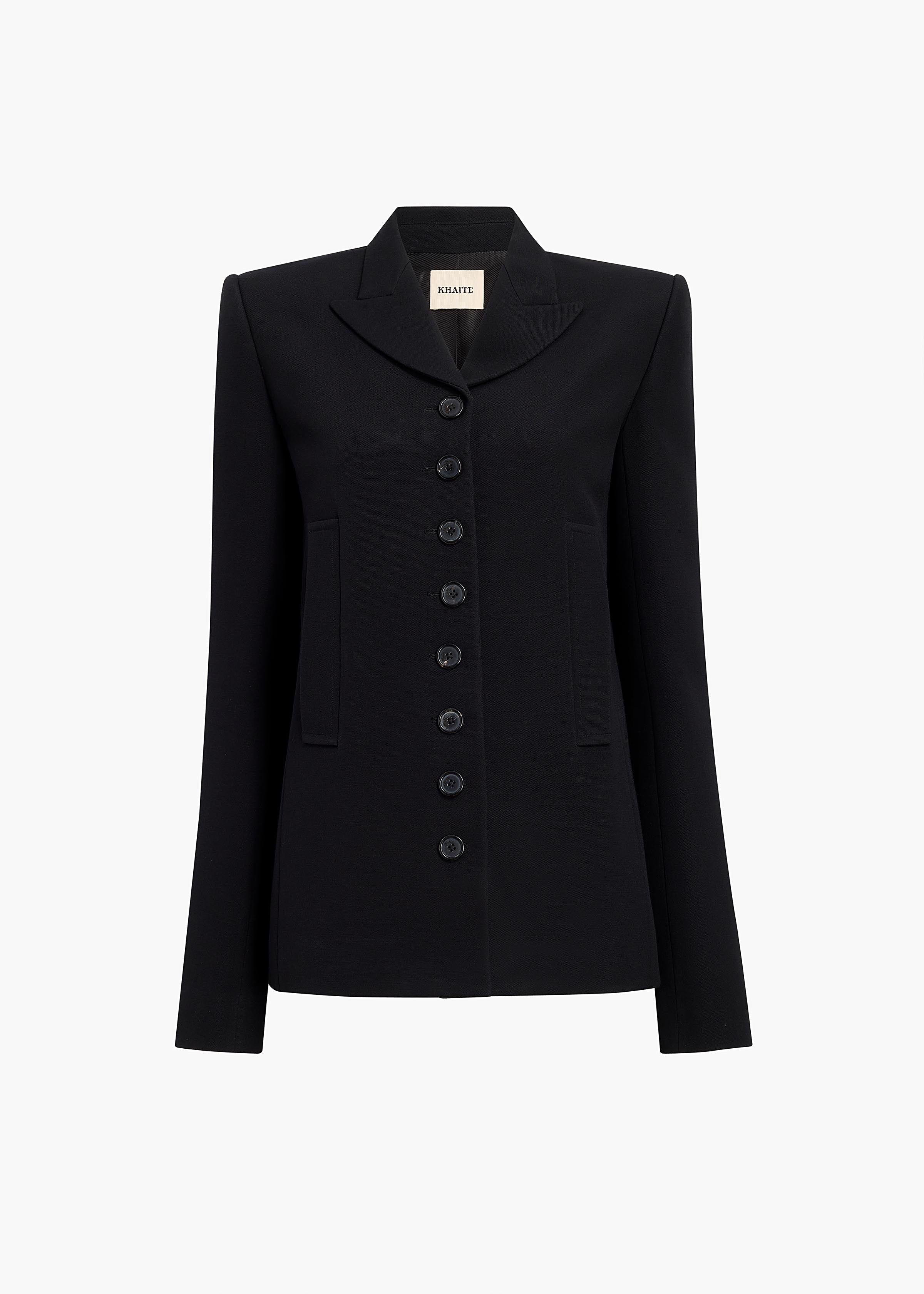 Saraphina Jacket in Black FLAT VIEW