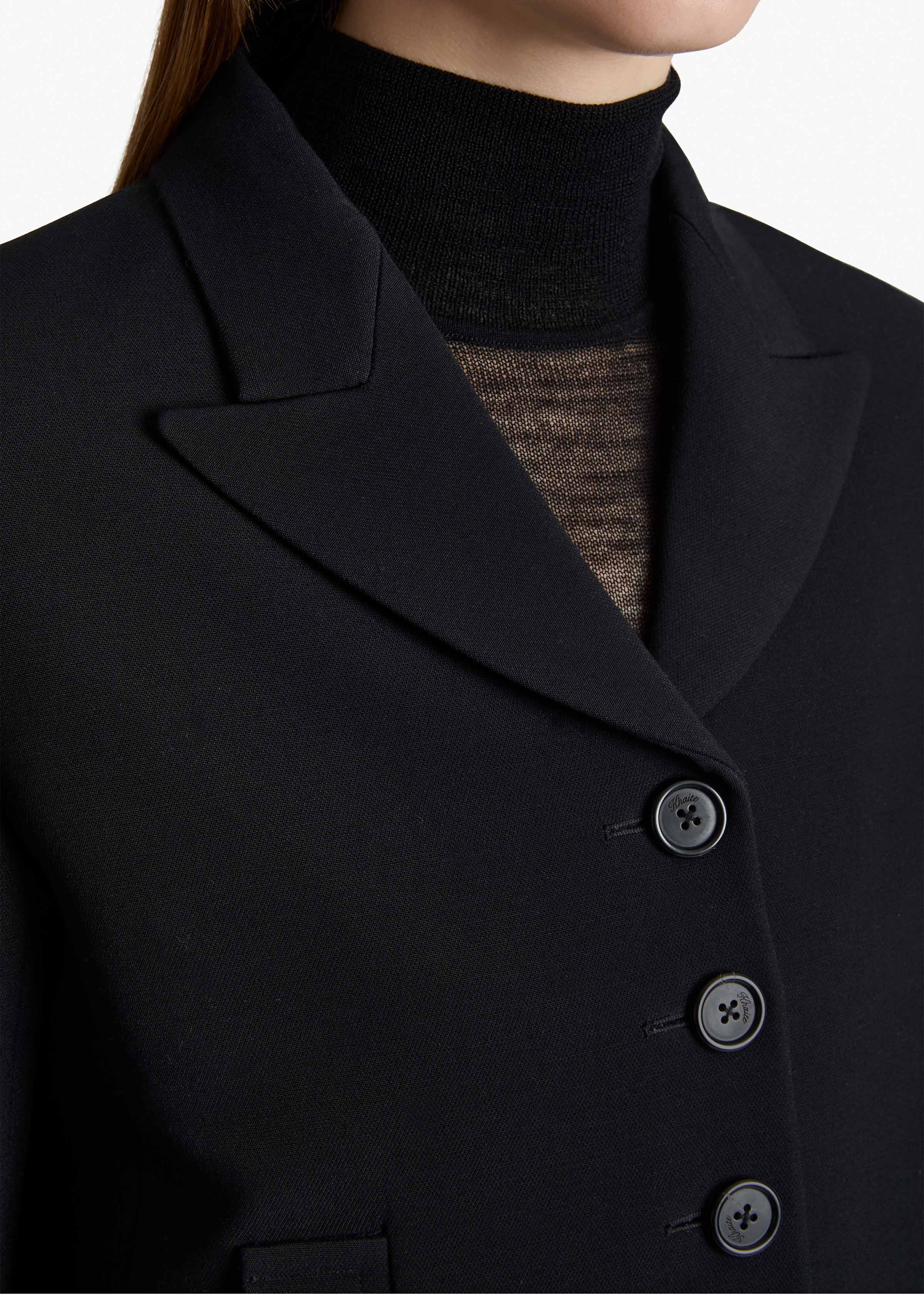 Saraphina Jacket in Black DETAILED VIEW 2