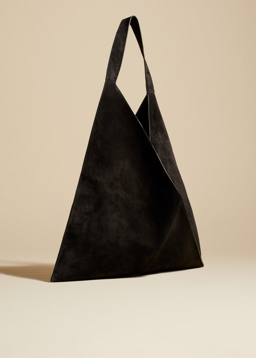 The Sara Tote in Black Pebbled Leather– KHAITE