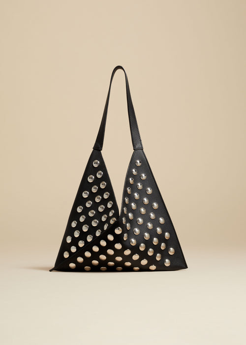 The Sara Tote in Black Pebbled Leather– KHAITE