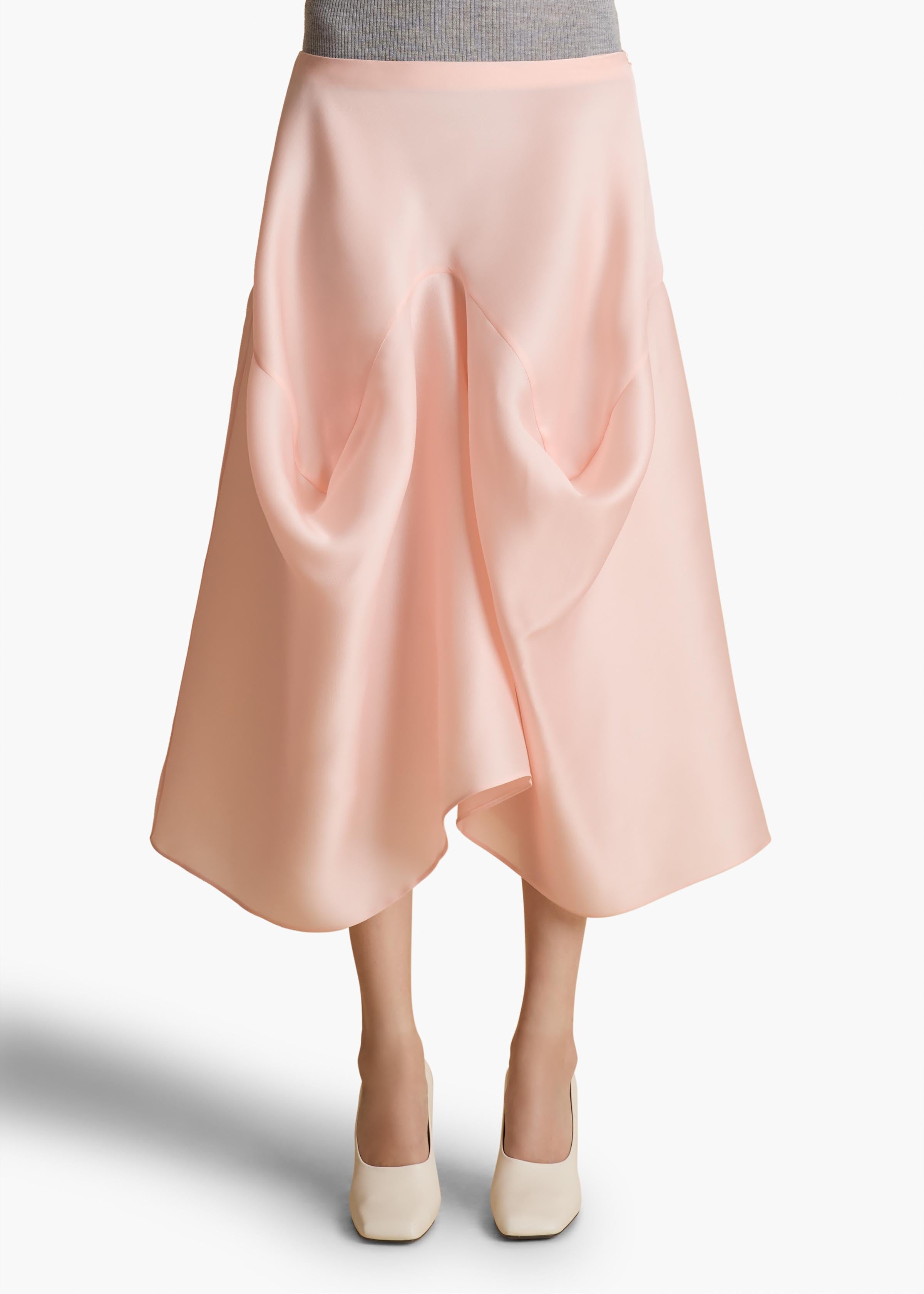 Sawyer Skirt in Soft Pink FRONT VIEW