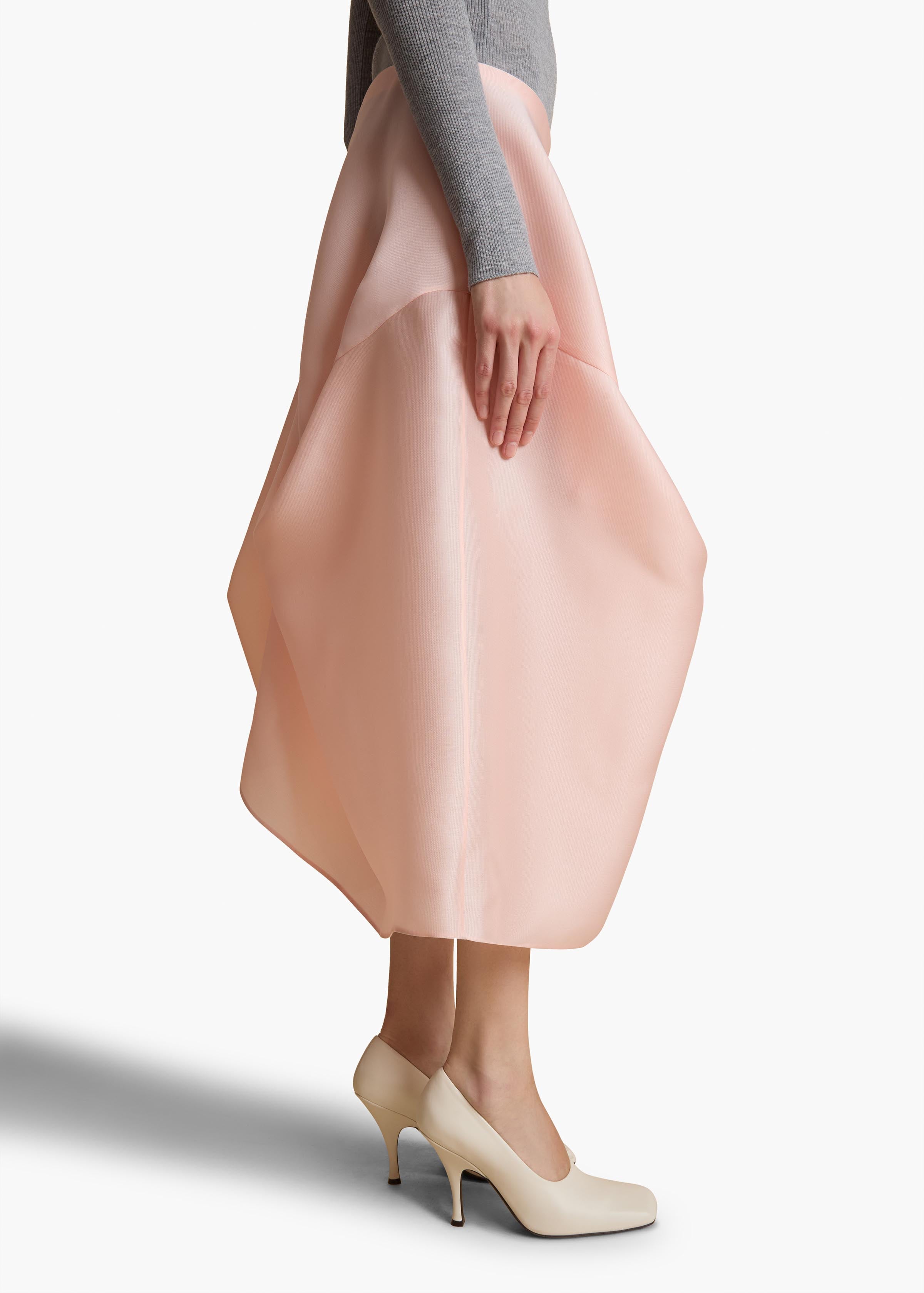 Sawyer Skirt in Soft Pink DETAILED VIEW 1