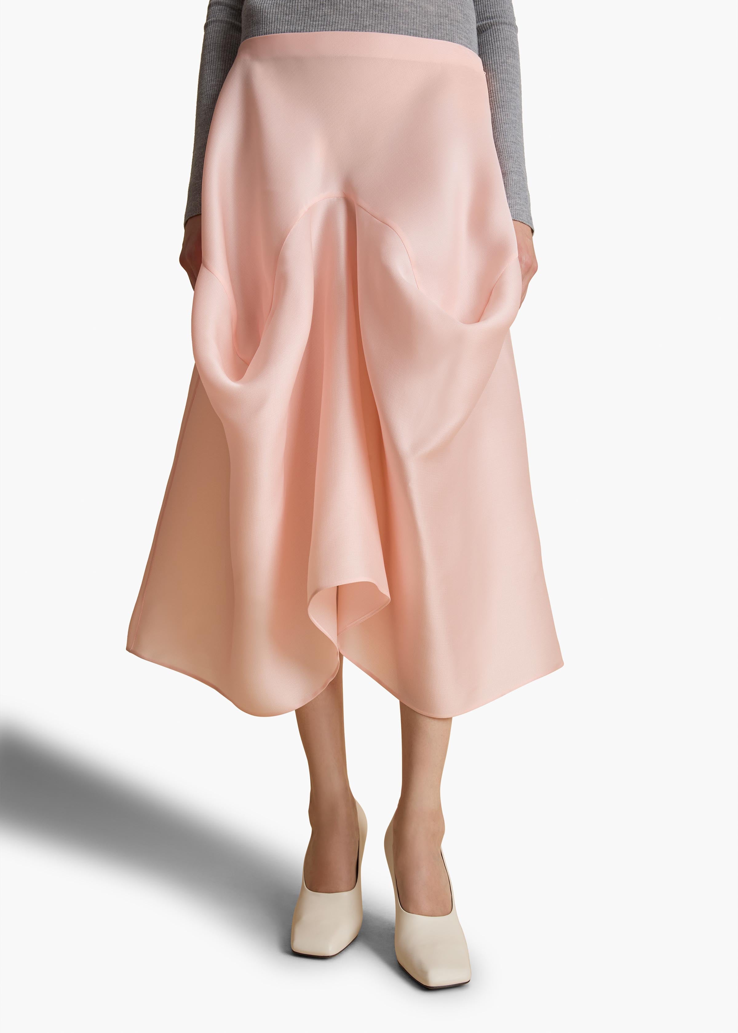 Sawyer Skirt in Soft Pink DETAILED VIEW 2