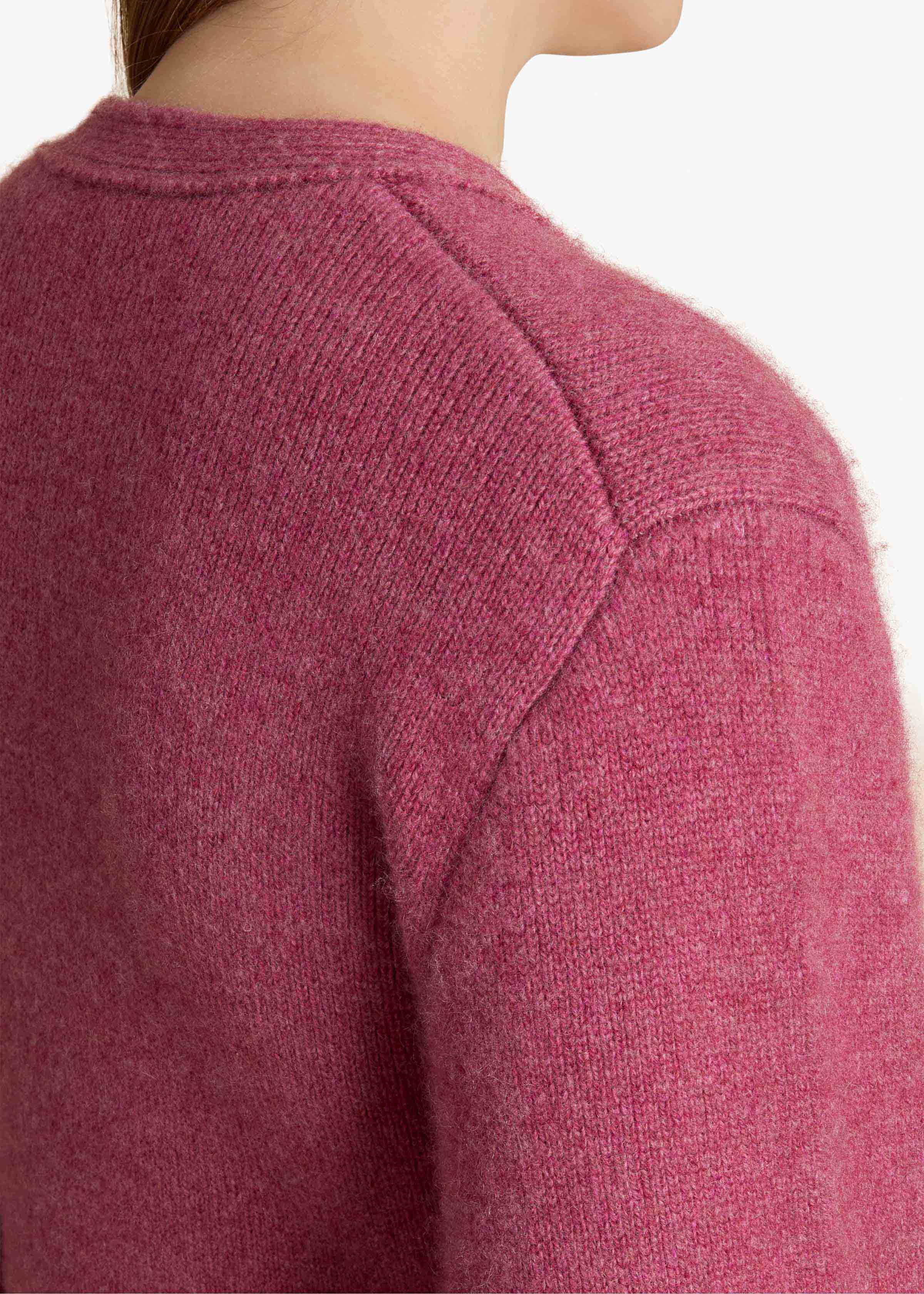 Scarlet Cardigan in Amaranth DETAILED VIEW 1