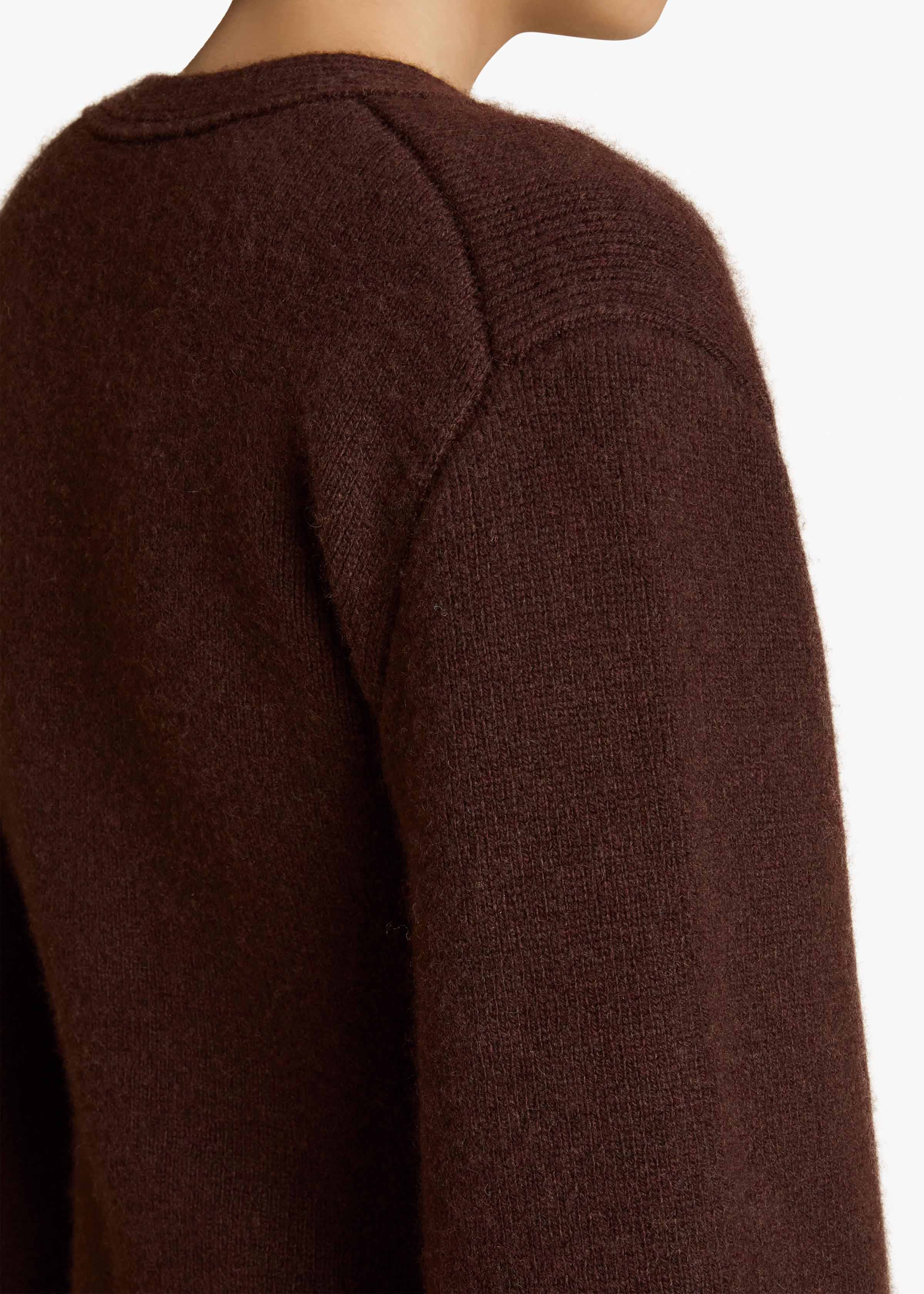 Scarlet Cardigan in Rosewood DETAILED VIEW 1