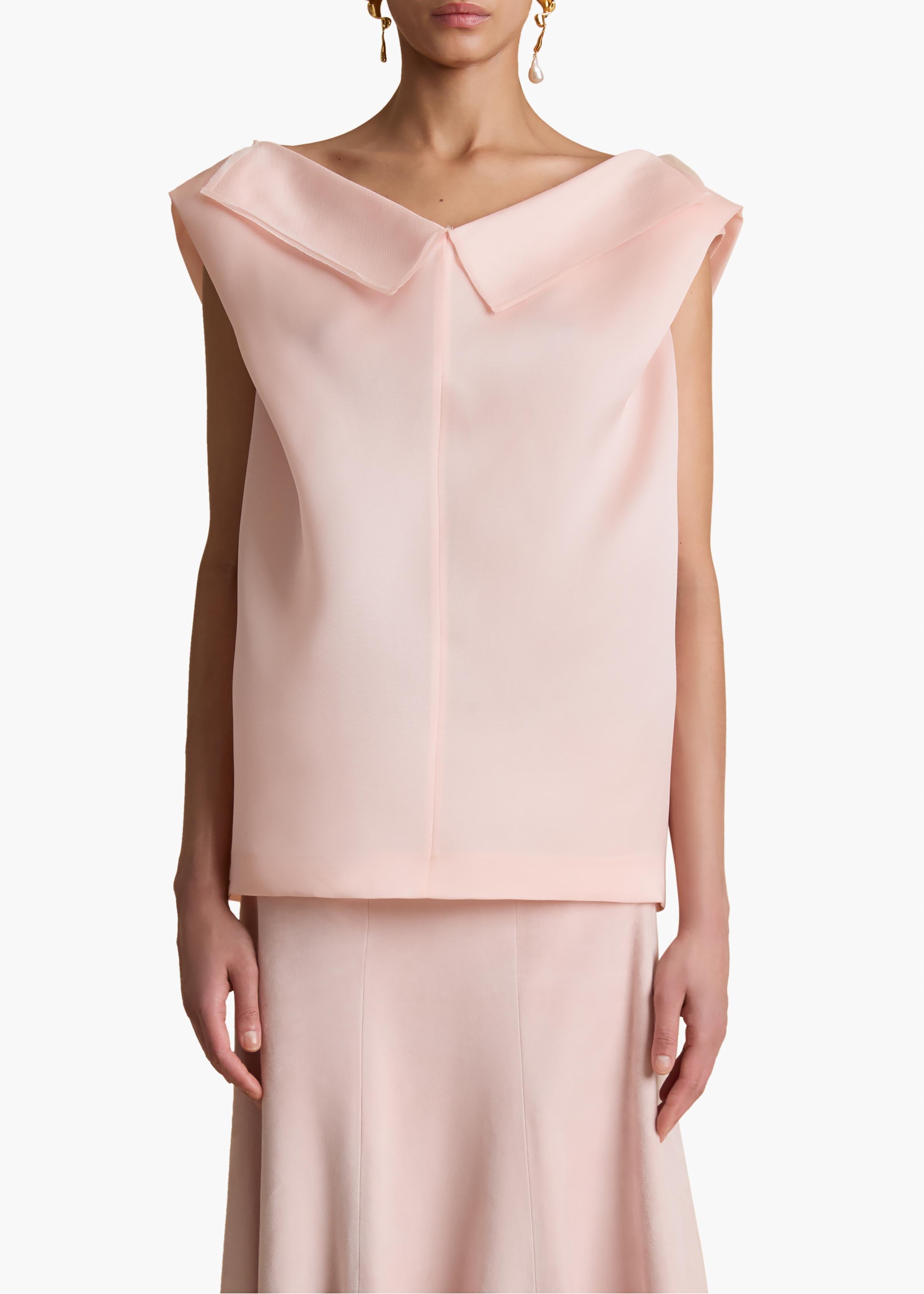 Selly Top in Soft Pink FRONT VIEW