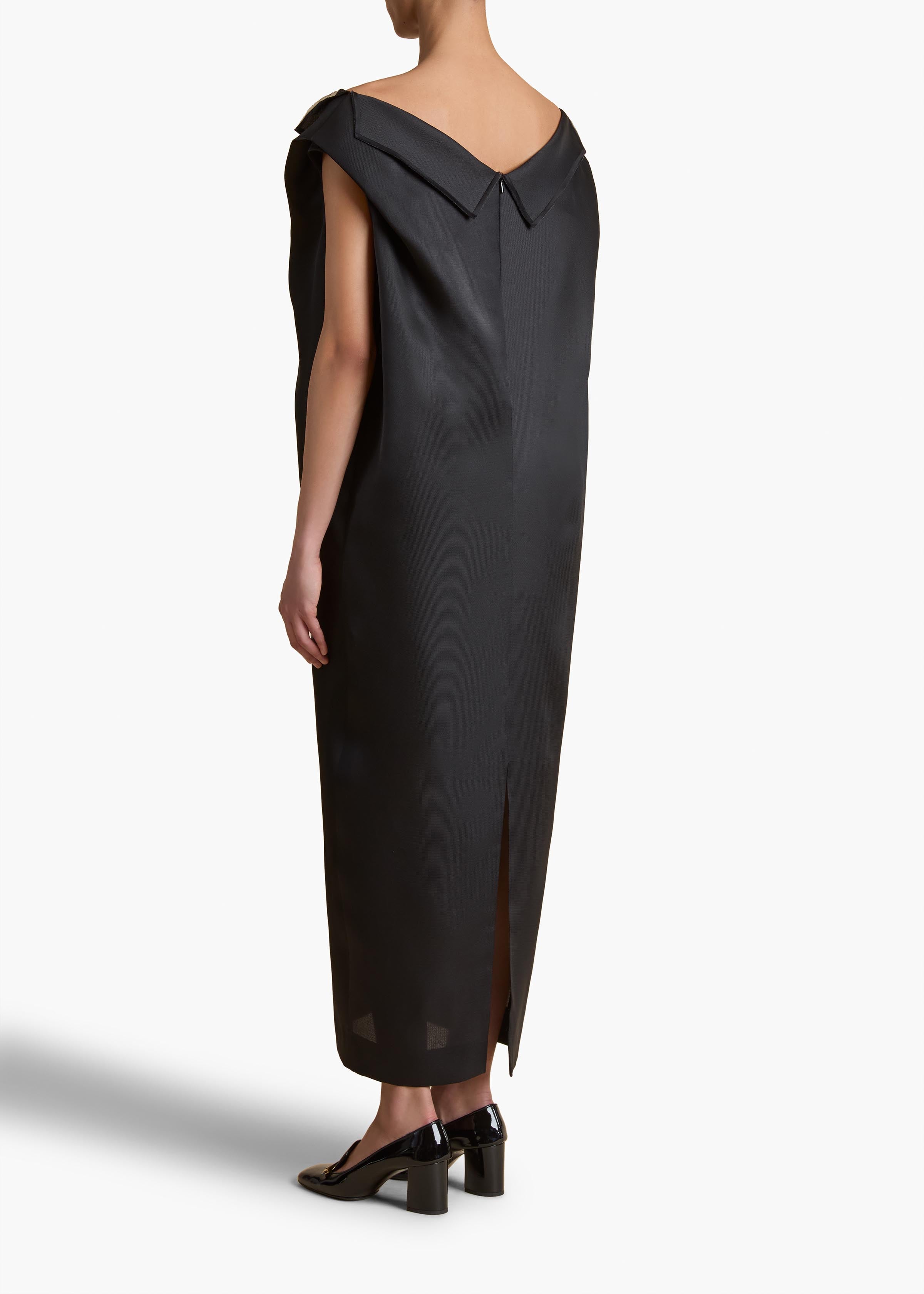 Selwyn Dress in Black BACK VIEW