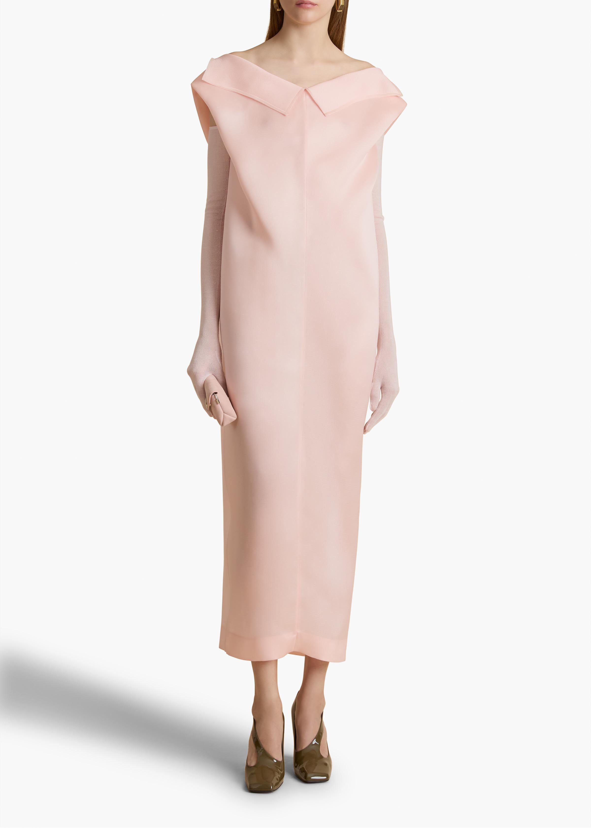 Selwyn Dress in Soft Pink STYLED VIEW