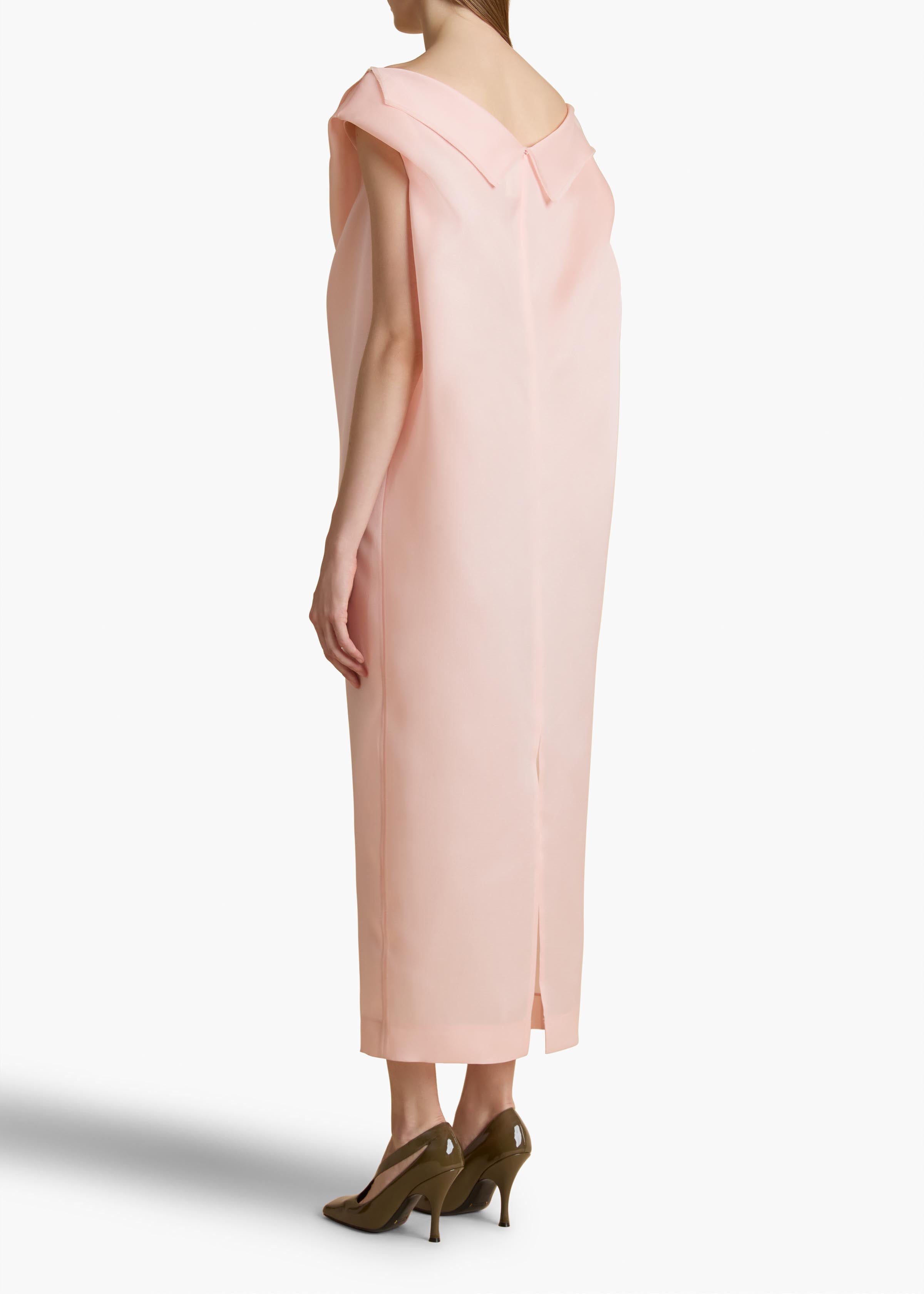 Selwyn Dress in Soft Pink BACK VIEW