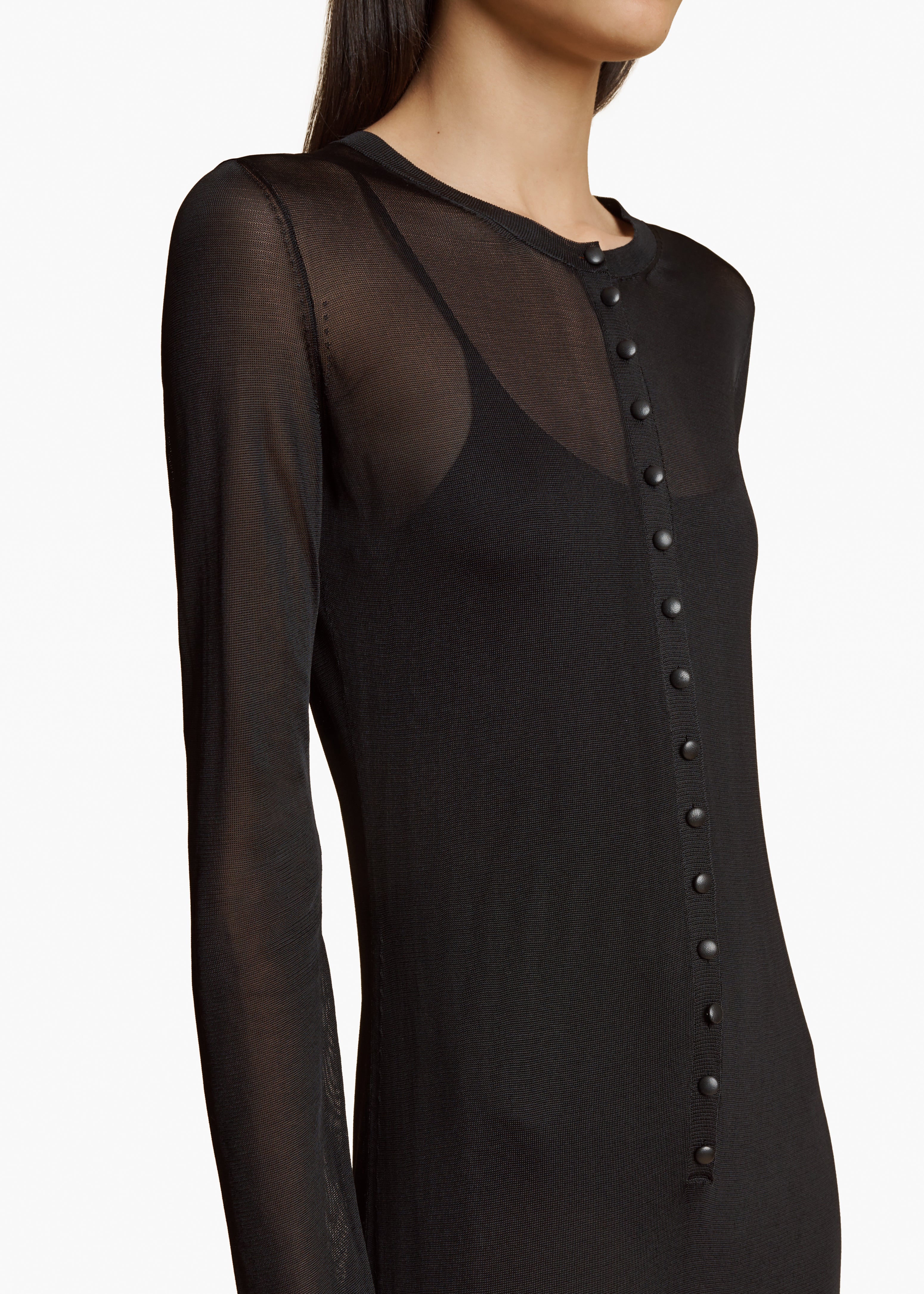 SHAINE DRESS IN BLACK DETAIL 1