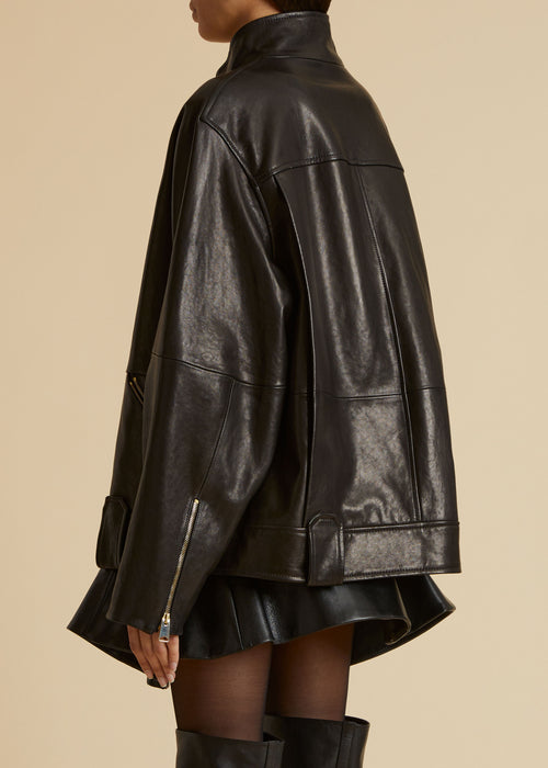 The Shallin Jacket in Black Leather