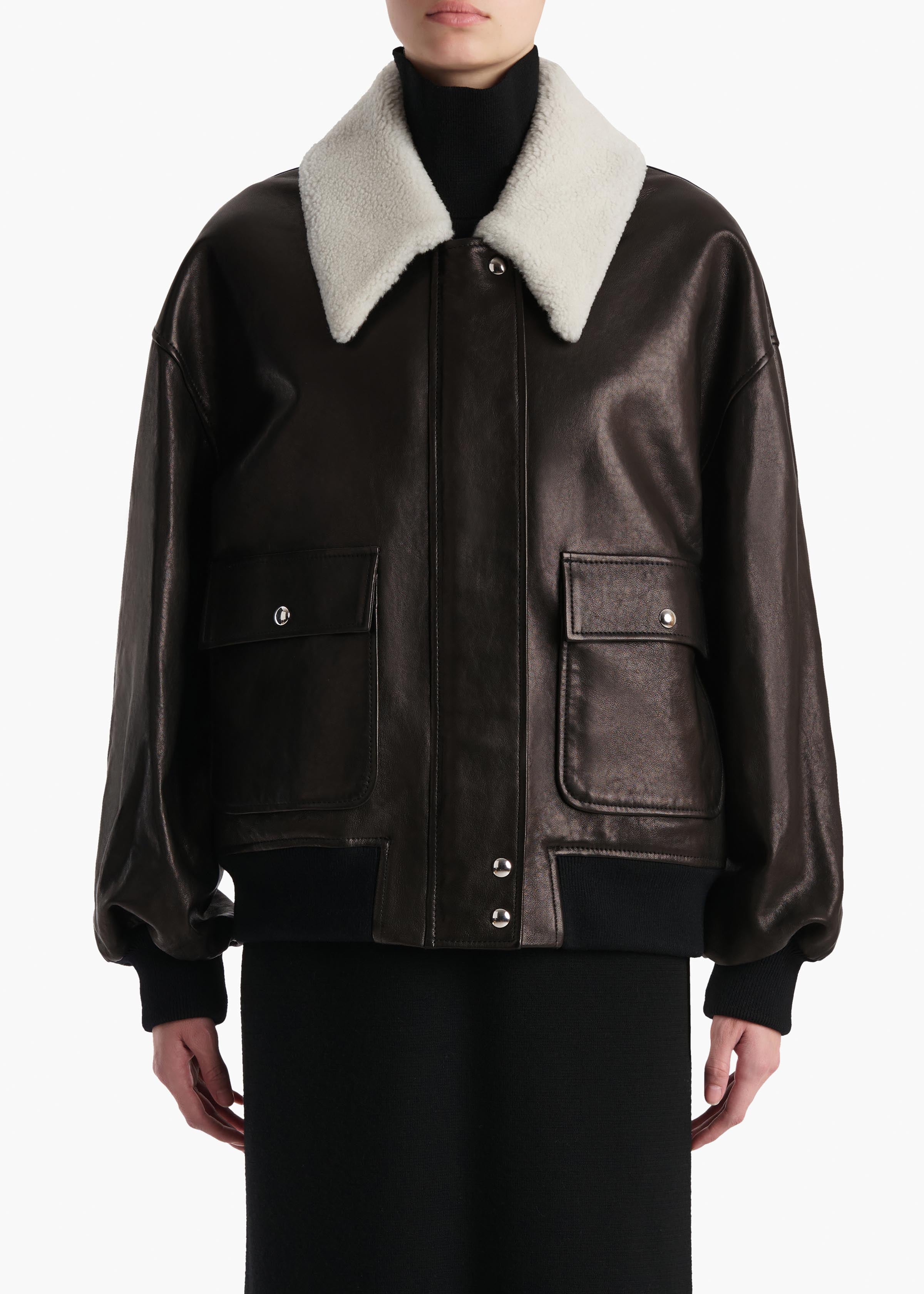 Shellar Jacket in Black Leather