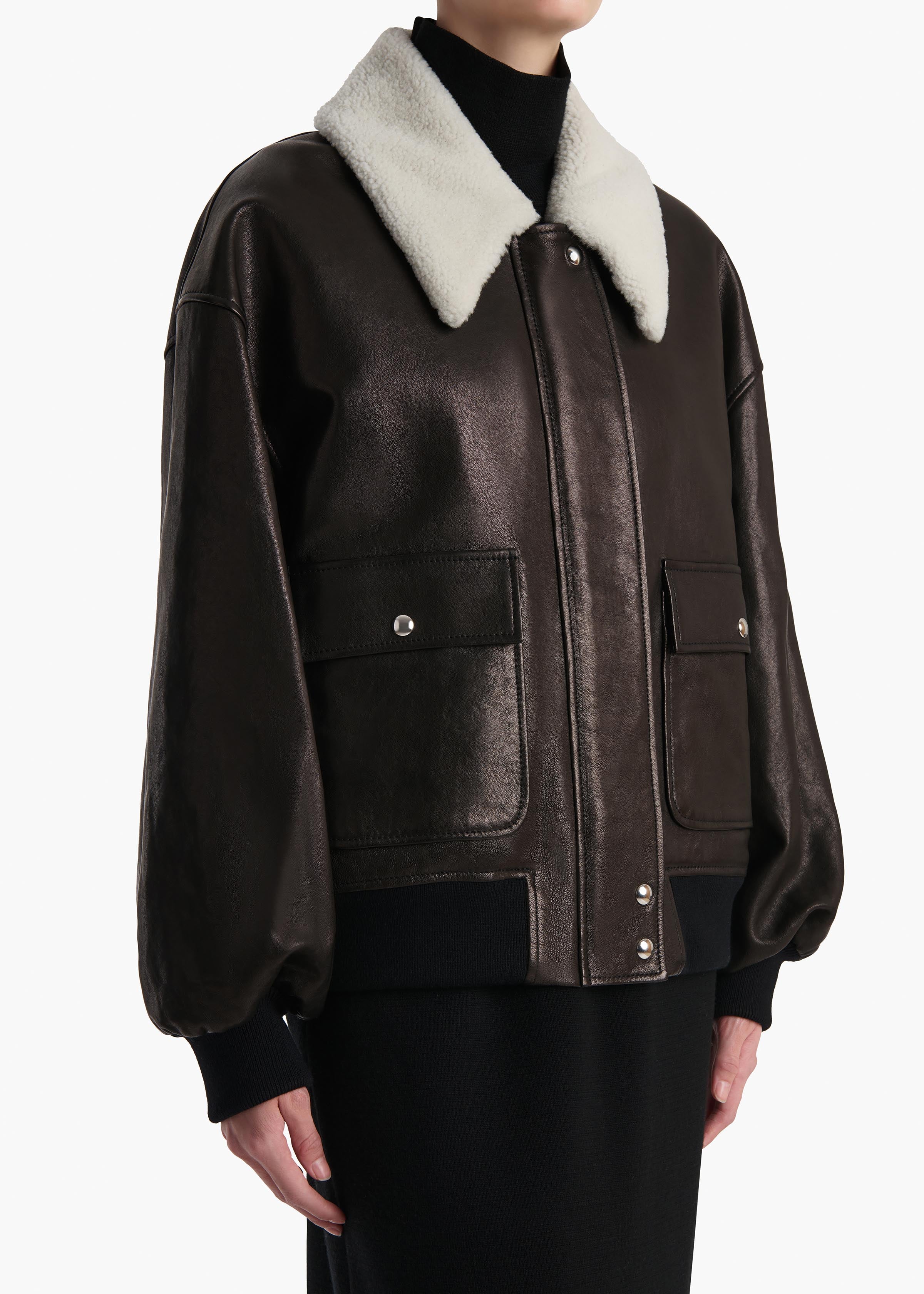 Shellar Jacket in Black Leather