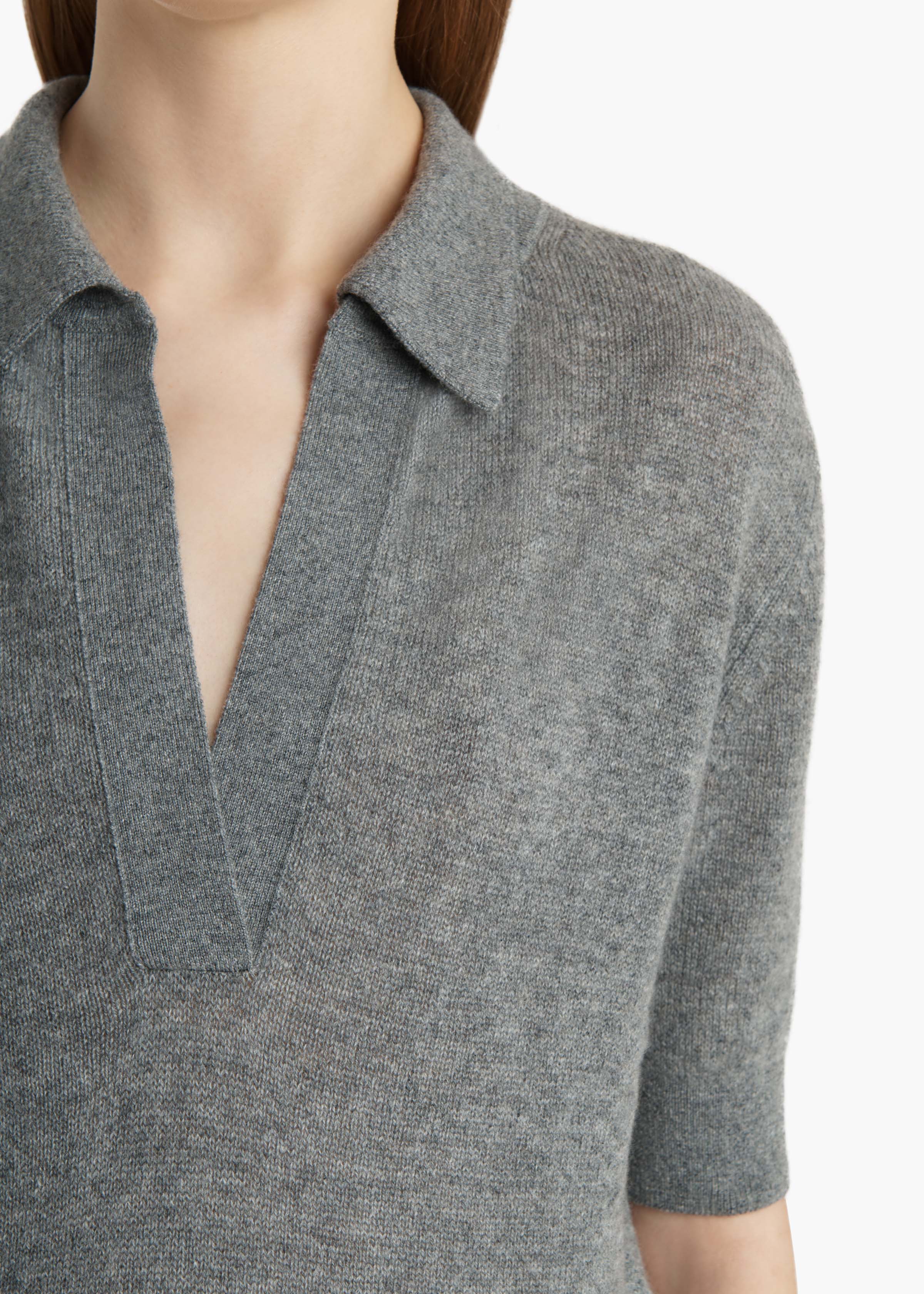 Shrunken Jo Sweater in Warm Grey – KHAITE