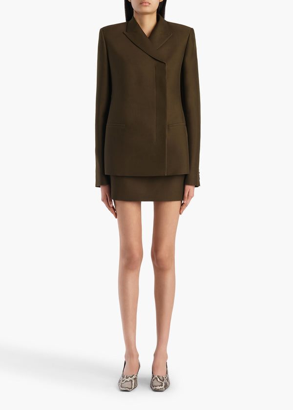 SILVANNAH JACKET DARK OLIVE 6180582 429 A STYLED