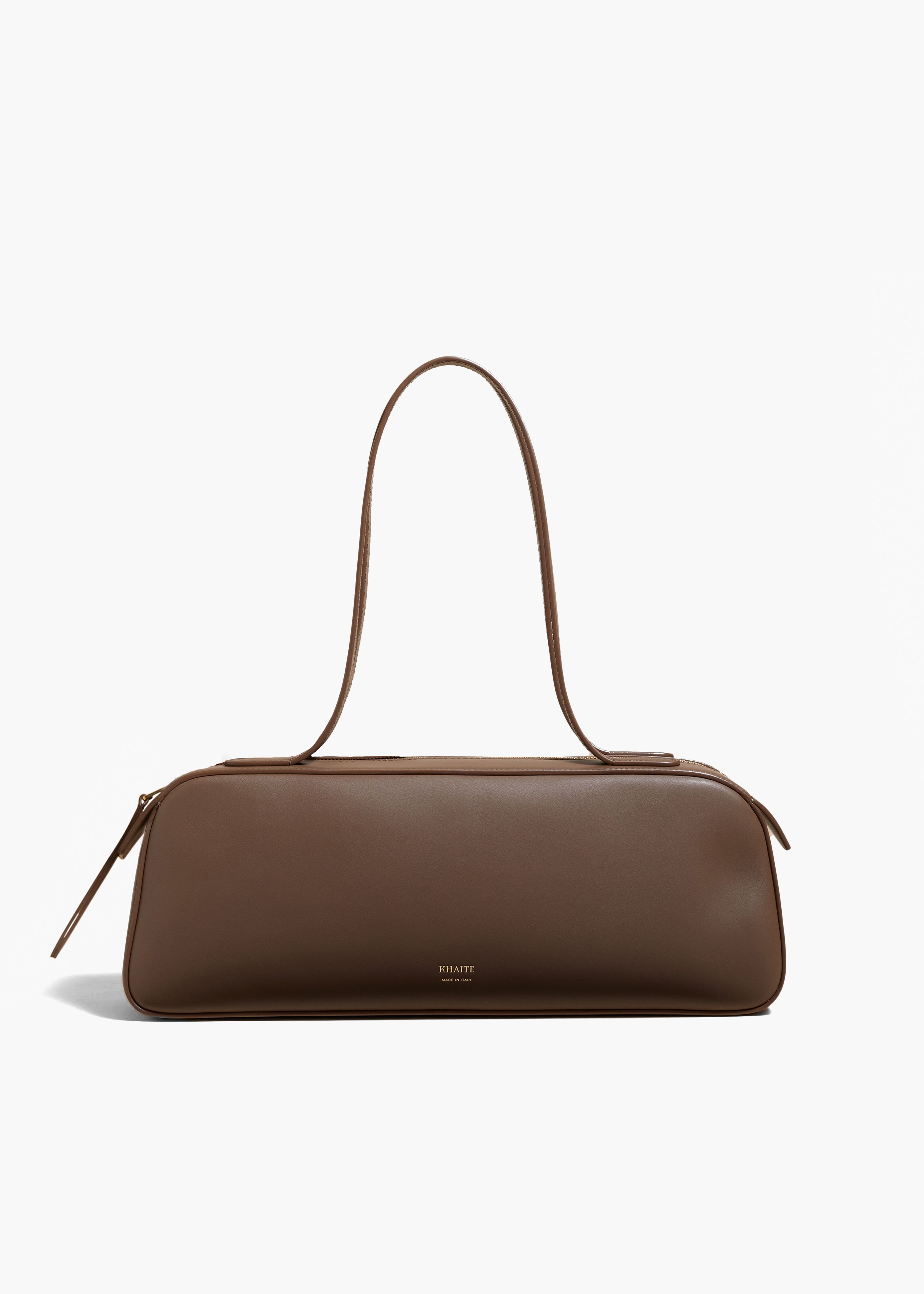 SIMONA HANDBAG IN CEDAR LEATHER FRONT VIEW