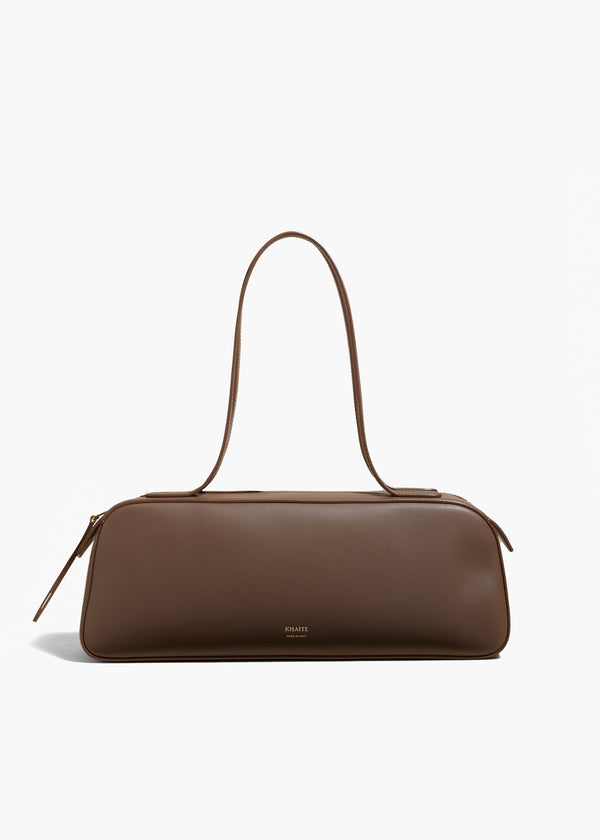 SIMONA HANDBAG IN CEDAR LEATHER FRONT VIEW