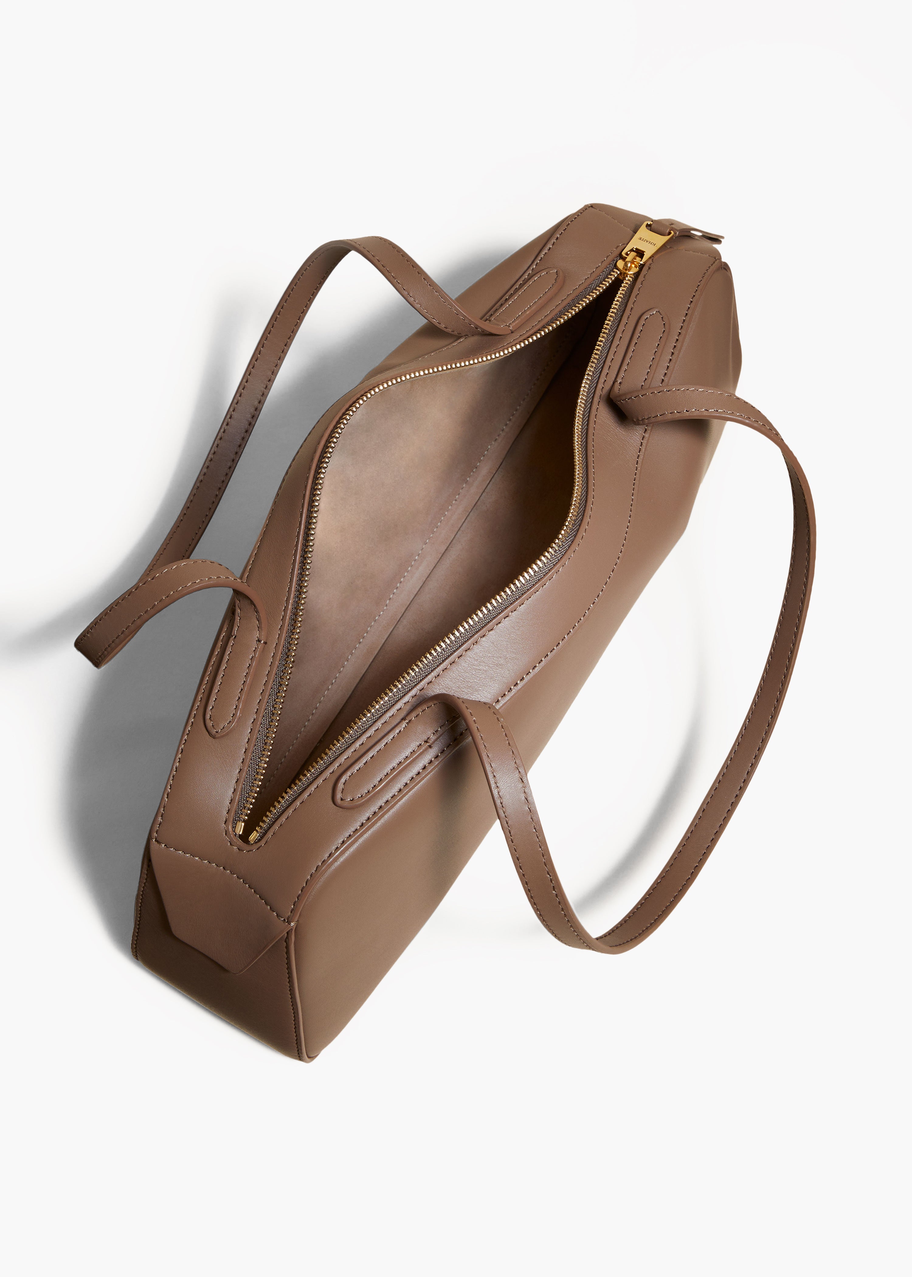 SIMONA HANDBAG IN CEDAR LEATHER INTERIOR VIEW