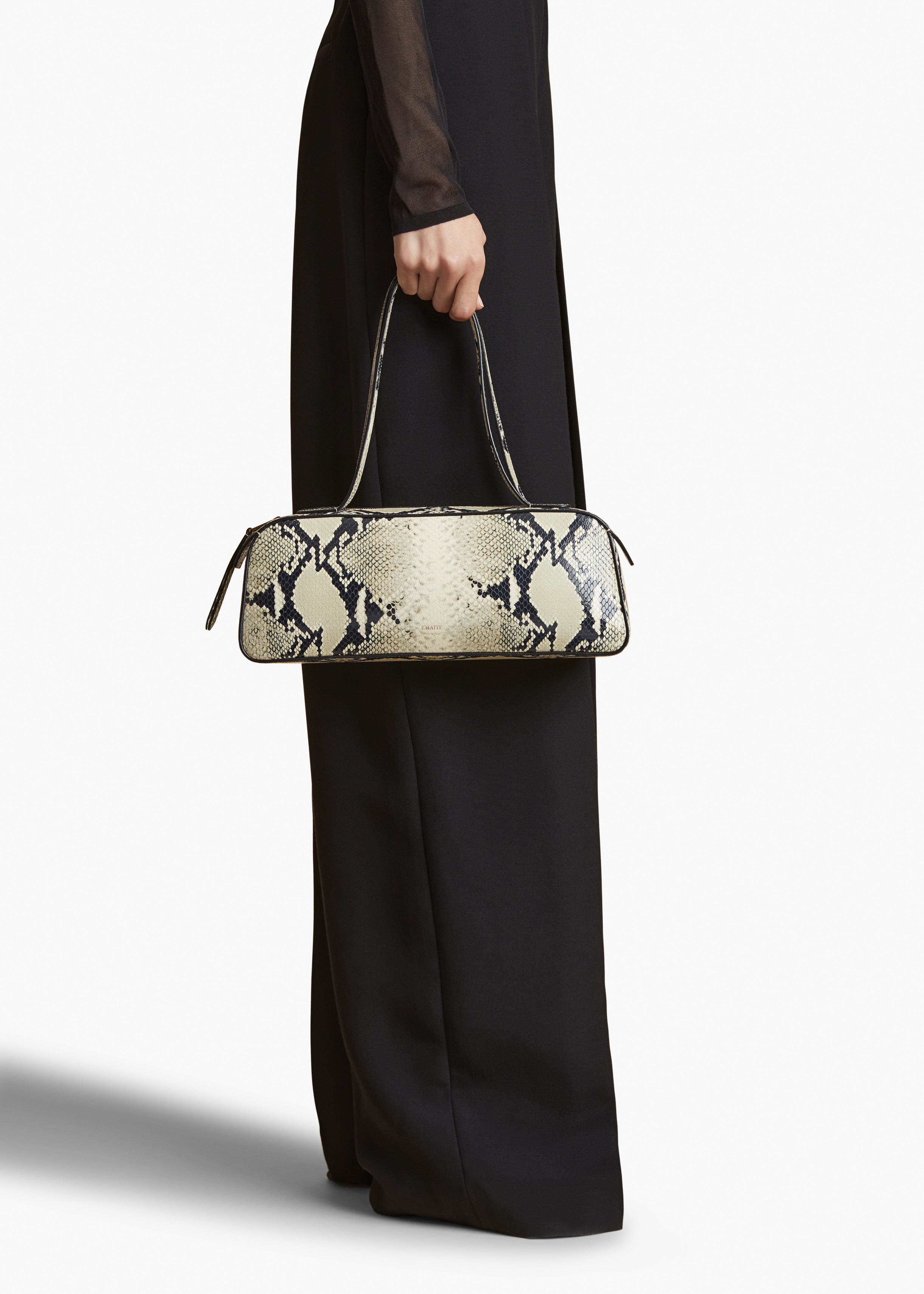 SIMONA HANDBAG IN NATURAL PYTHON STYLED VIEW