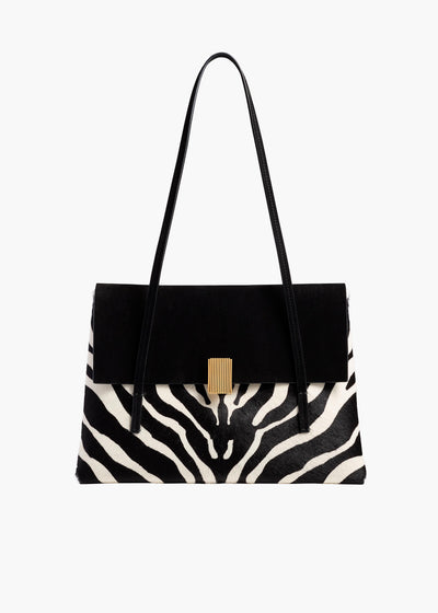 SOFT BLAKE SHOULDER BAG BLACK WHITE H2066 1113 294 A