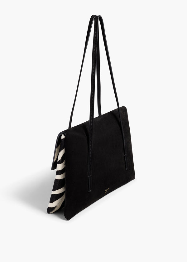 SOFT BLAKE SHOULDER BAG BLACK WHITE H2066 1113 294 B