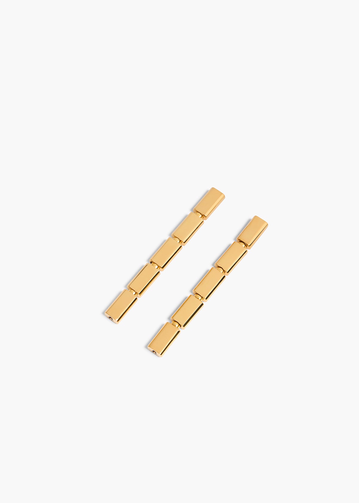 STAPLE DROP EARRING GOLD GOLD 10260 008 917 A