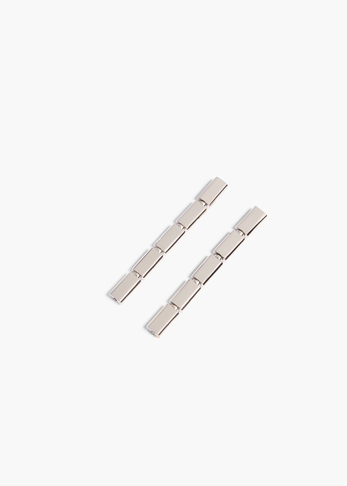 STAPLE DROP EARRING SILVER SILVER 10261 009 126 A