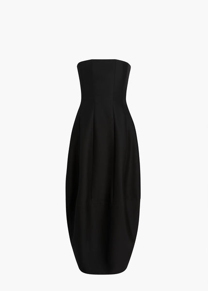 khaite black dress Stela in - Black Designer Dress Size:12P One Shoulder Ankle Length and ability to retain __label:Lace
