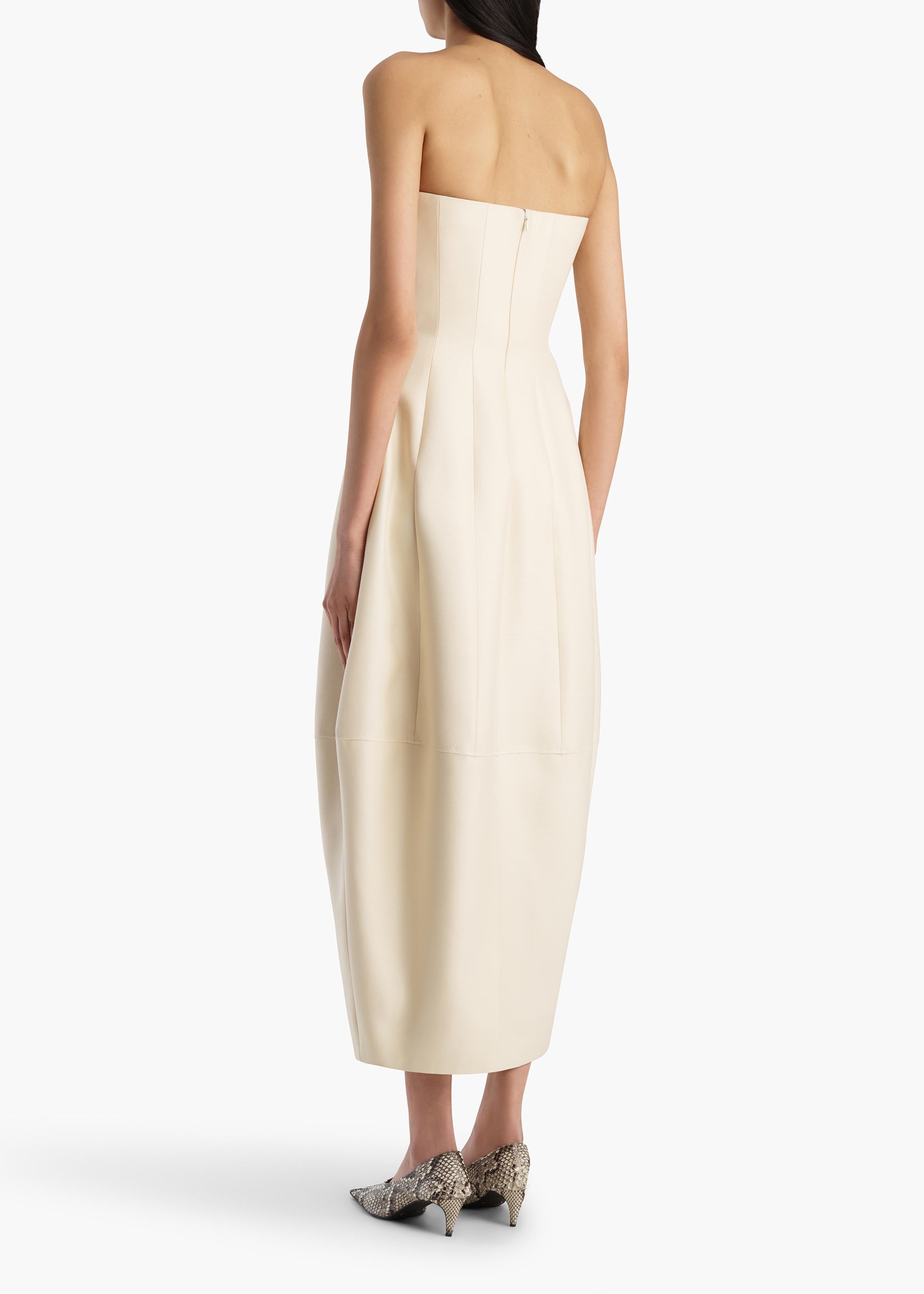 Stela Dress in Ivory Glow