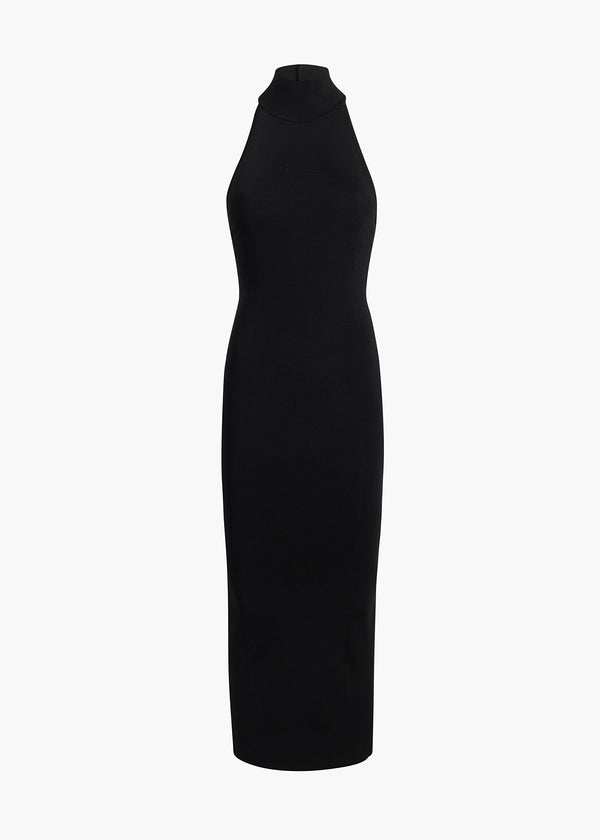 SUZANNE DRESS IN BLACK FLAT