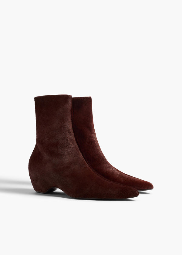SYBIL ANKLE BOOT 40 ROUGE NOIR F1102 760 585 B