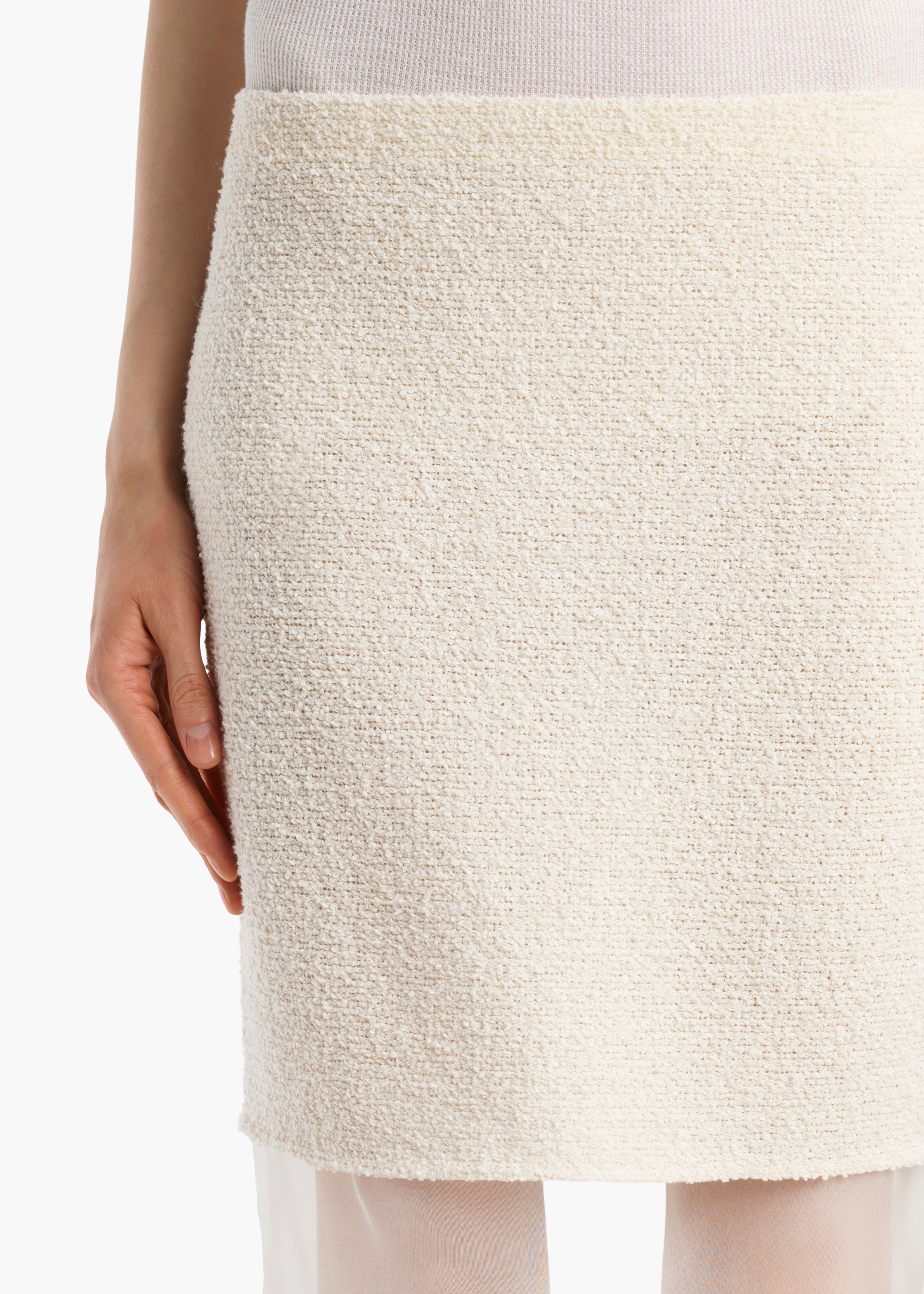 KHAITE  - Sybil Skirt in Natural